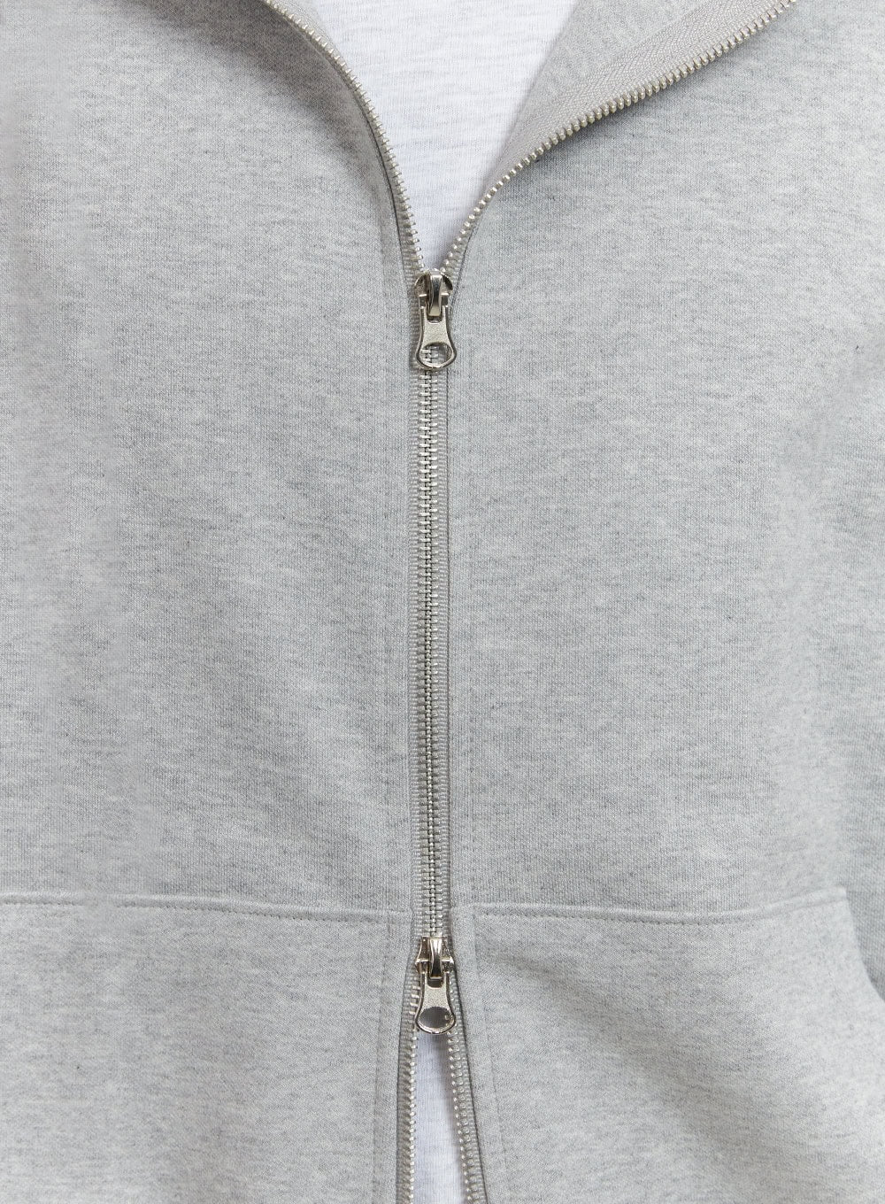Men's Basic Hoodie Jacket (Gray) IY424 - Image 3