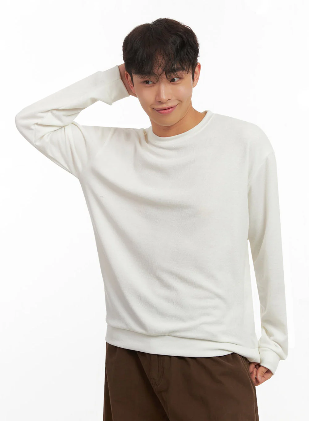 Men's Basic Long-Sleeve Tee ID427 - Image 3