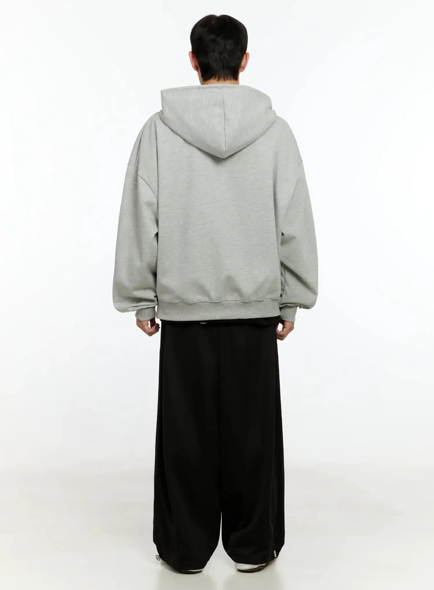 Men's Basic Oversized Zip-Up Hoodie IN525 - Image 8