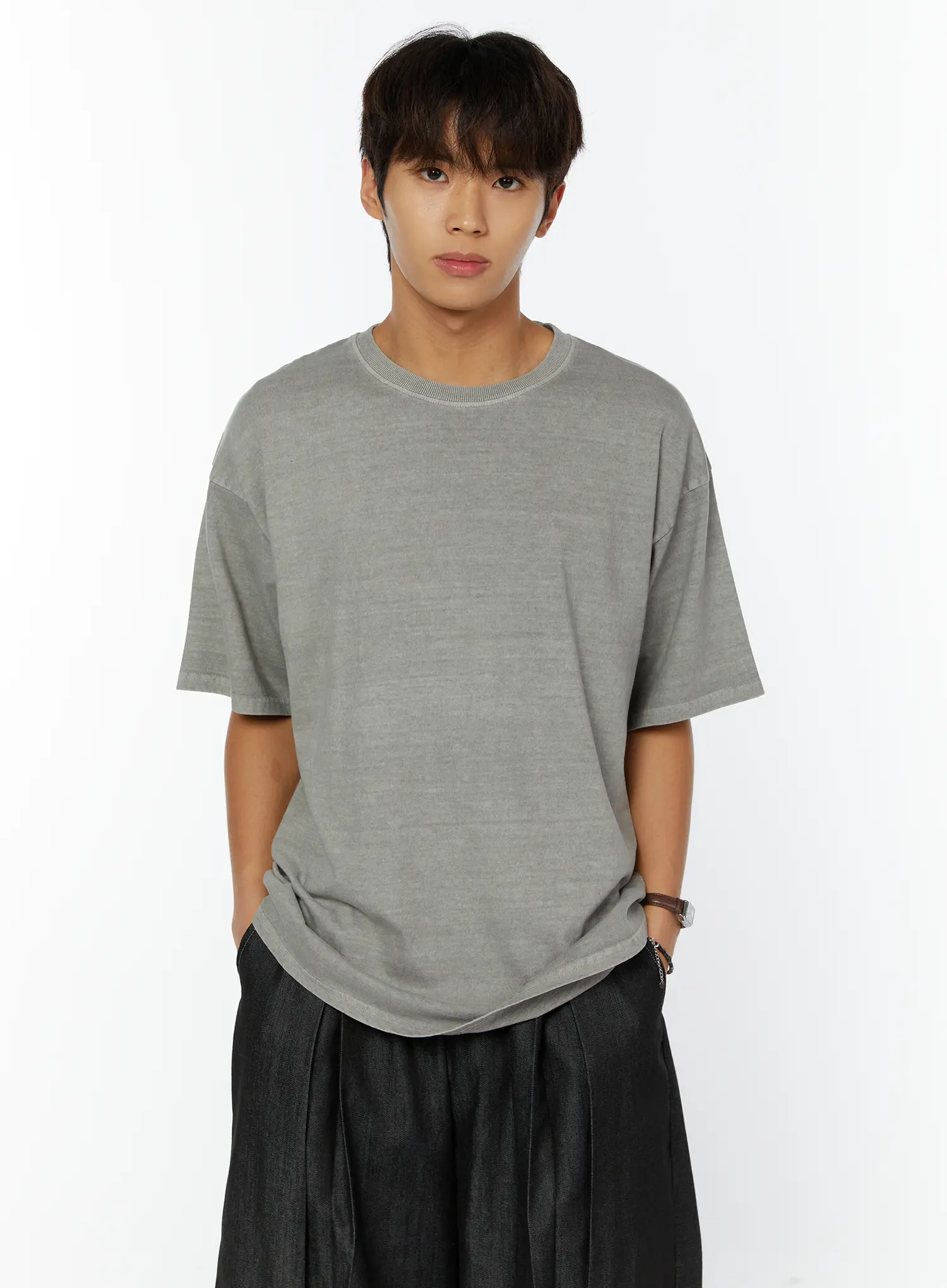 Men's Basic Short Sleeve Tee IY514 - Image 3