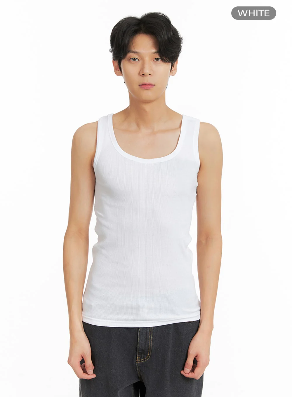 Men's Basic Slim Fit Tank Top IA401 - Image 10