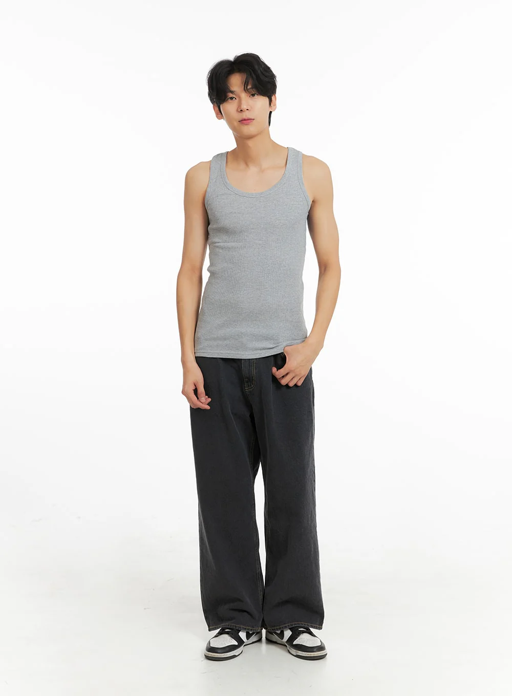 Men's Basic Slim Fit Tank Top IA401 - Image 2