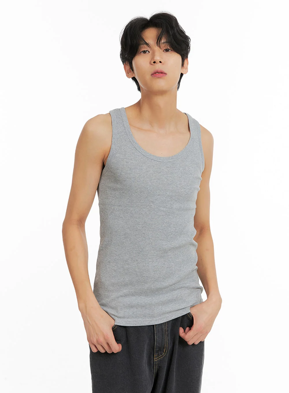Men's Basic Slim Fit Tank Top IA401 - Image 3