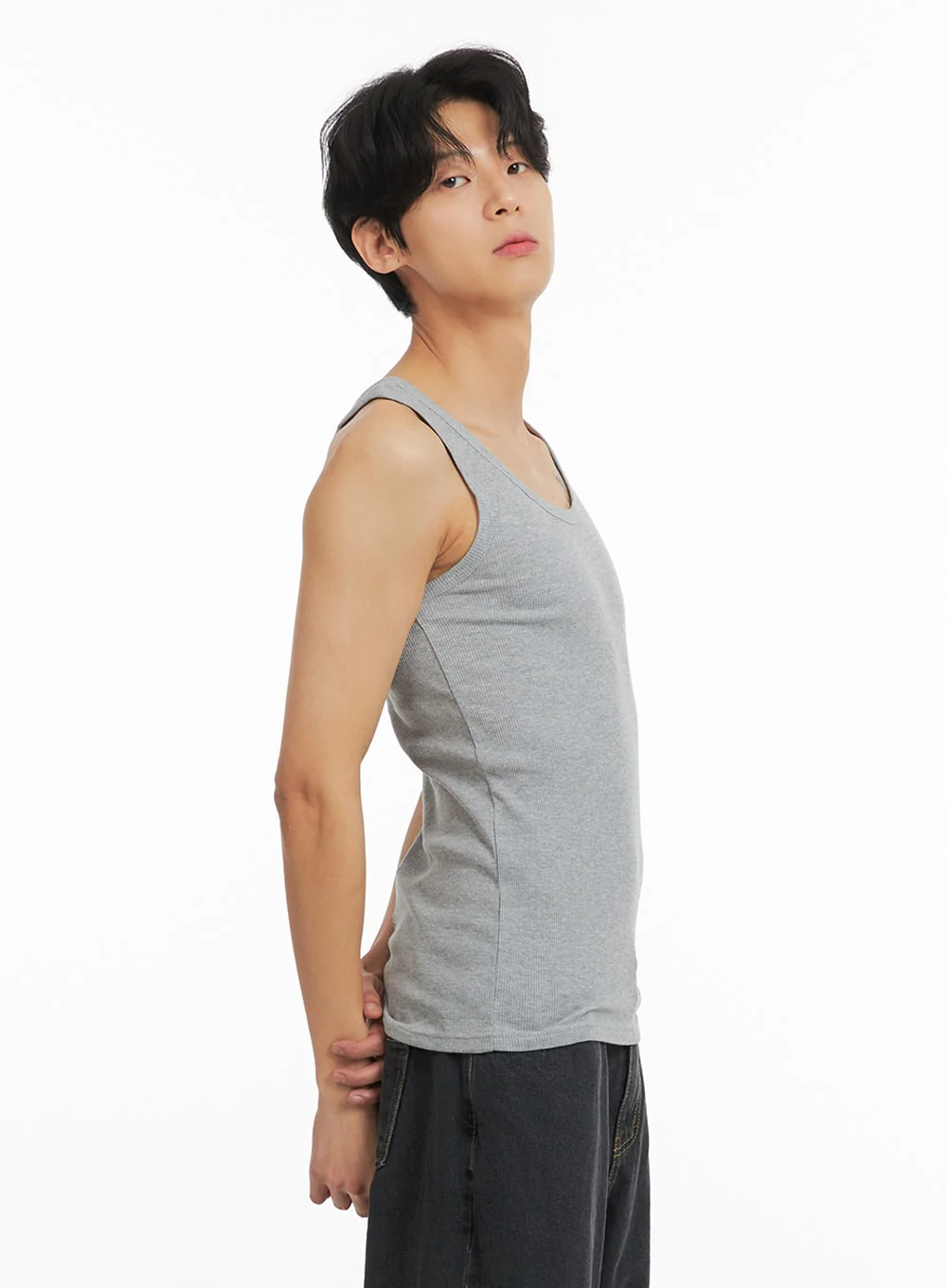 Men's Basic Slim Fit Tank Top IA401 - Image 4