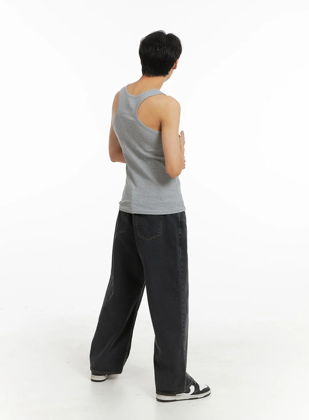 Men's Basic Slim Fit Tank Top IA401 - Image 7