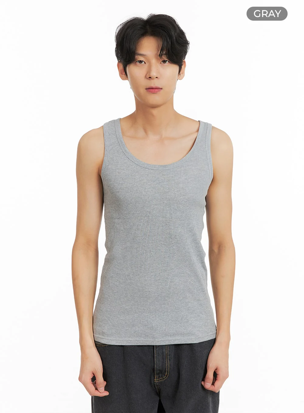 Men's Basic Slim Fit Tank Top IA401 - Image 9