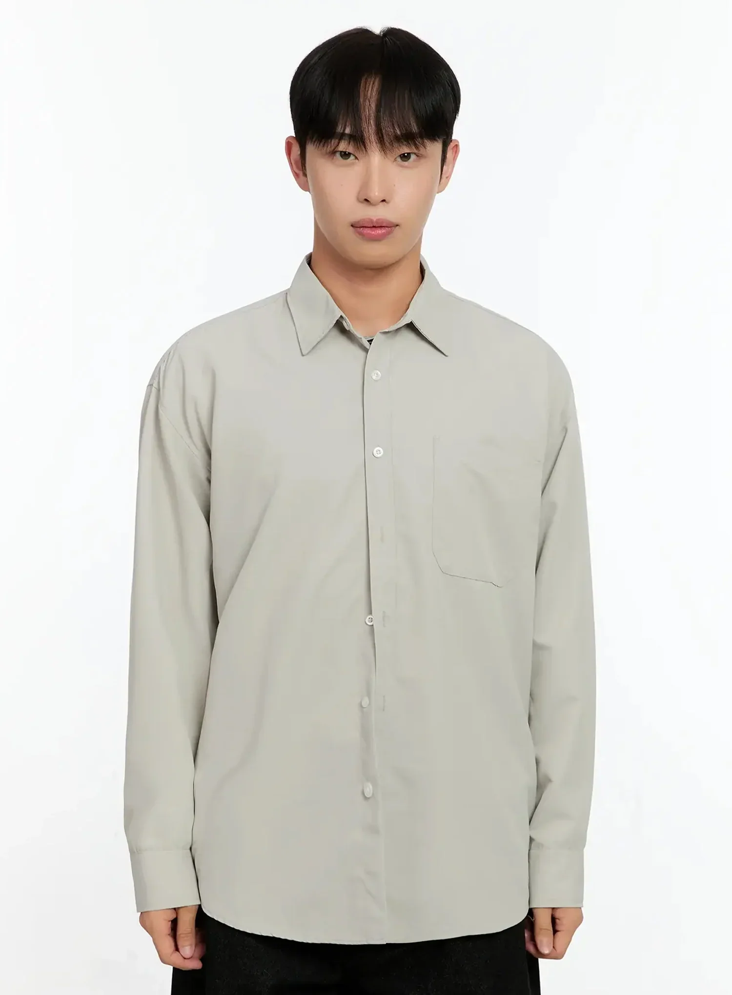 Men's Basic Tencel Button-Up Shirt IN525 - Image 16