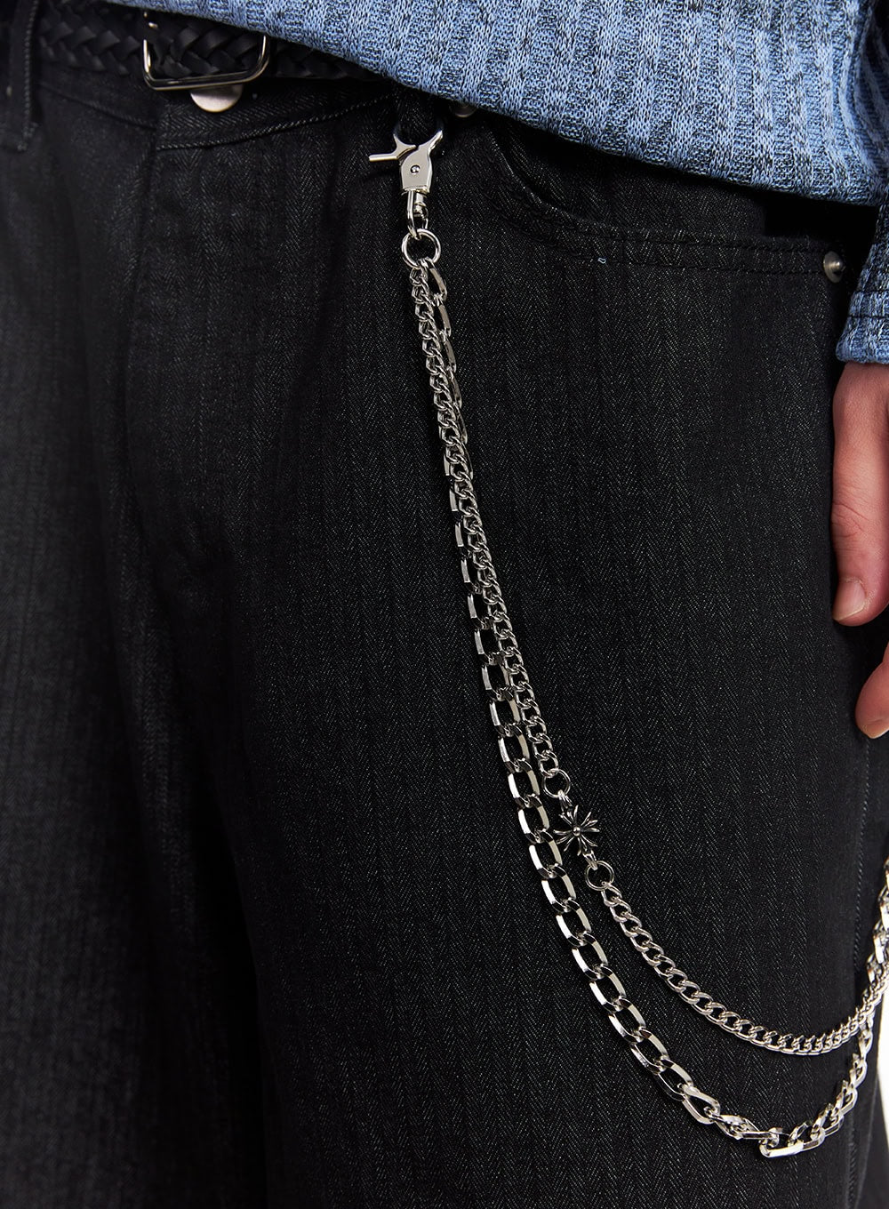 Men's Beaded Layered Chain IU512 - Image 6