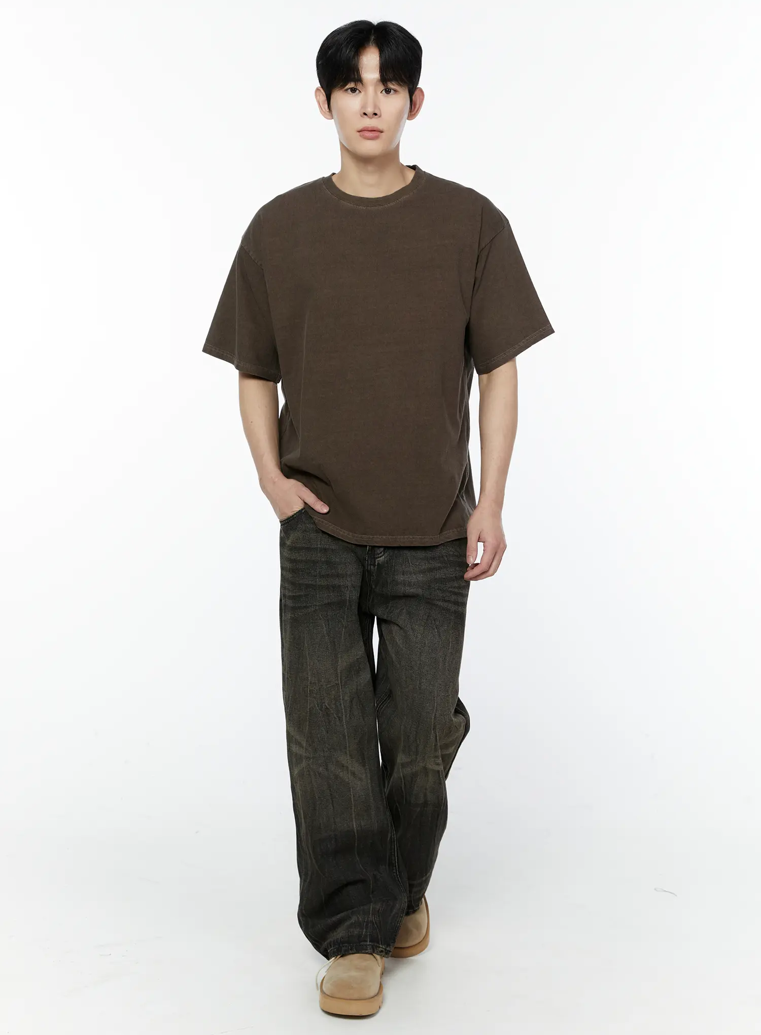 Men's Black-Washed Jeans IA530 - Image 12