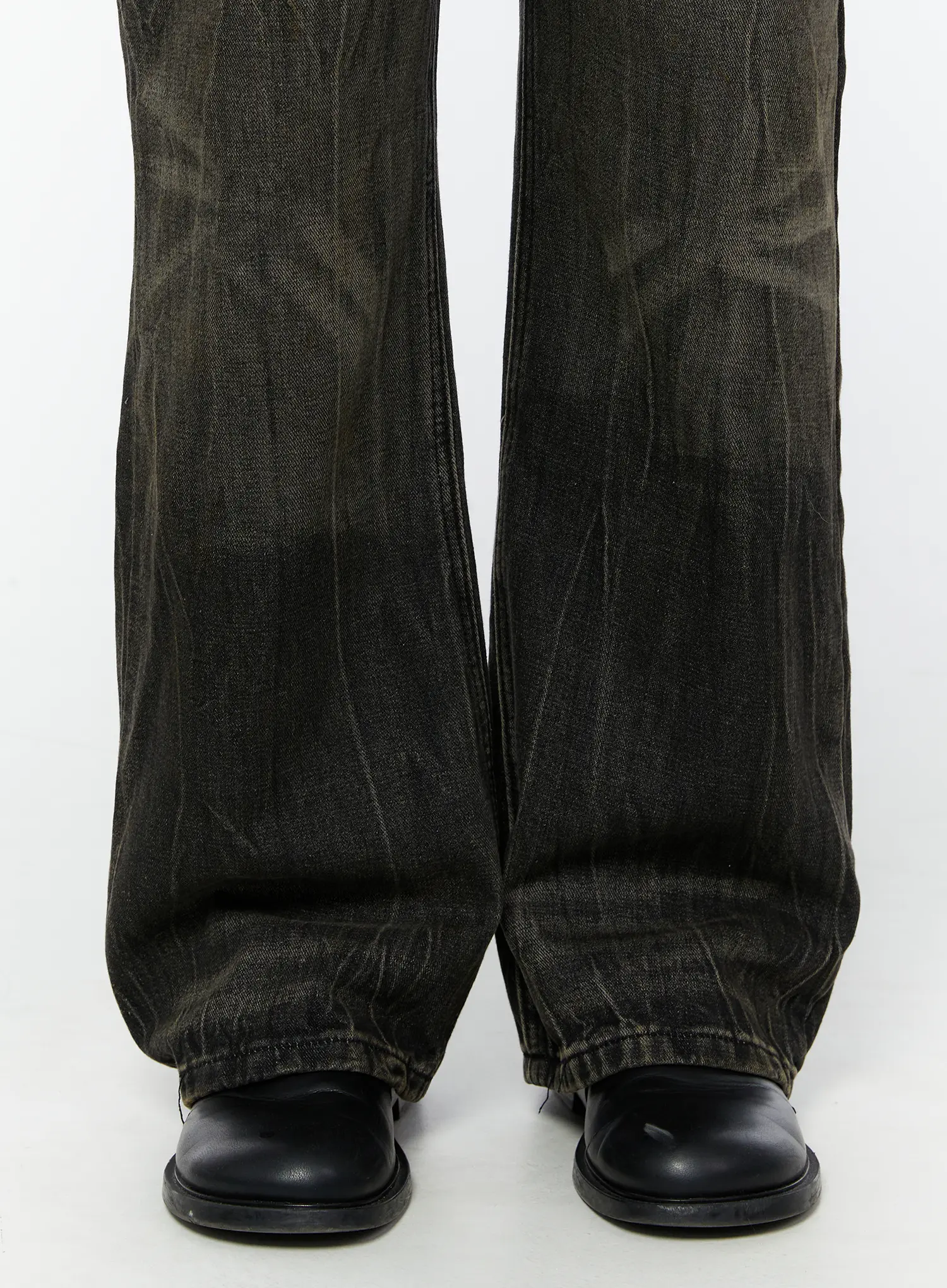 Men's Black-Washed Jeans IA530 - Image 7