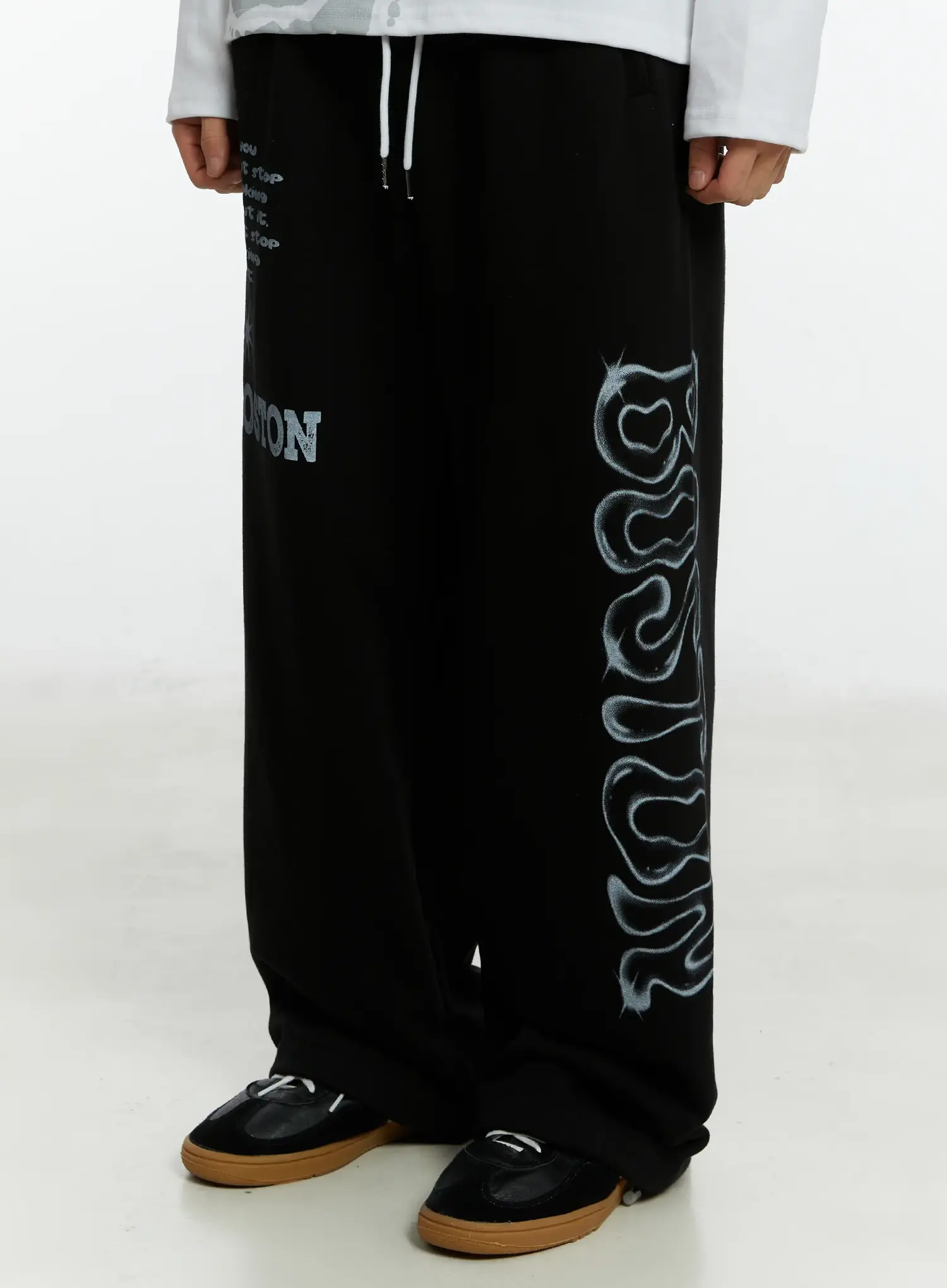 Men's Boston Graphic Relaxed Sweatpants IF511 - Image 5