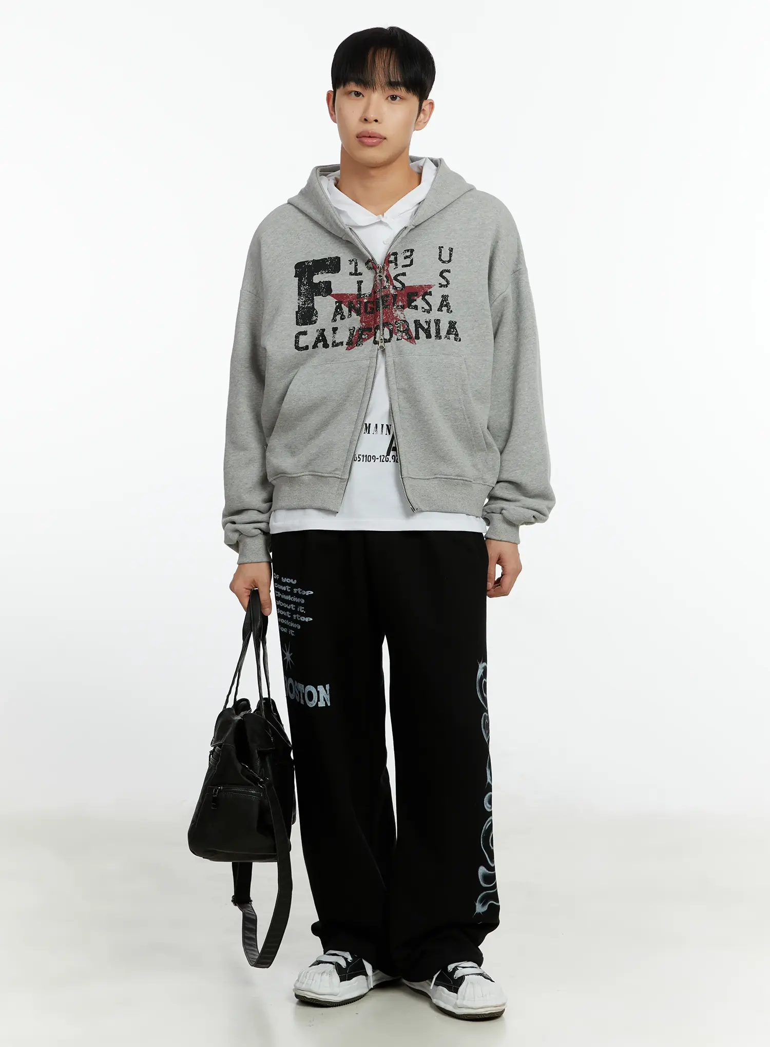 Men's Boston Graphic Relaxed Sweatpants IF511 - Image 9