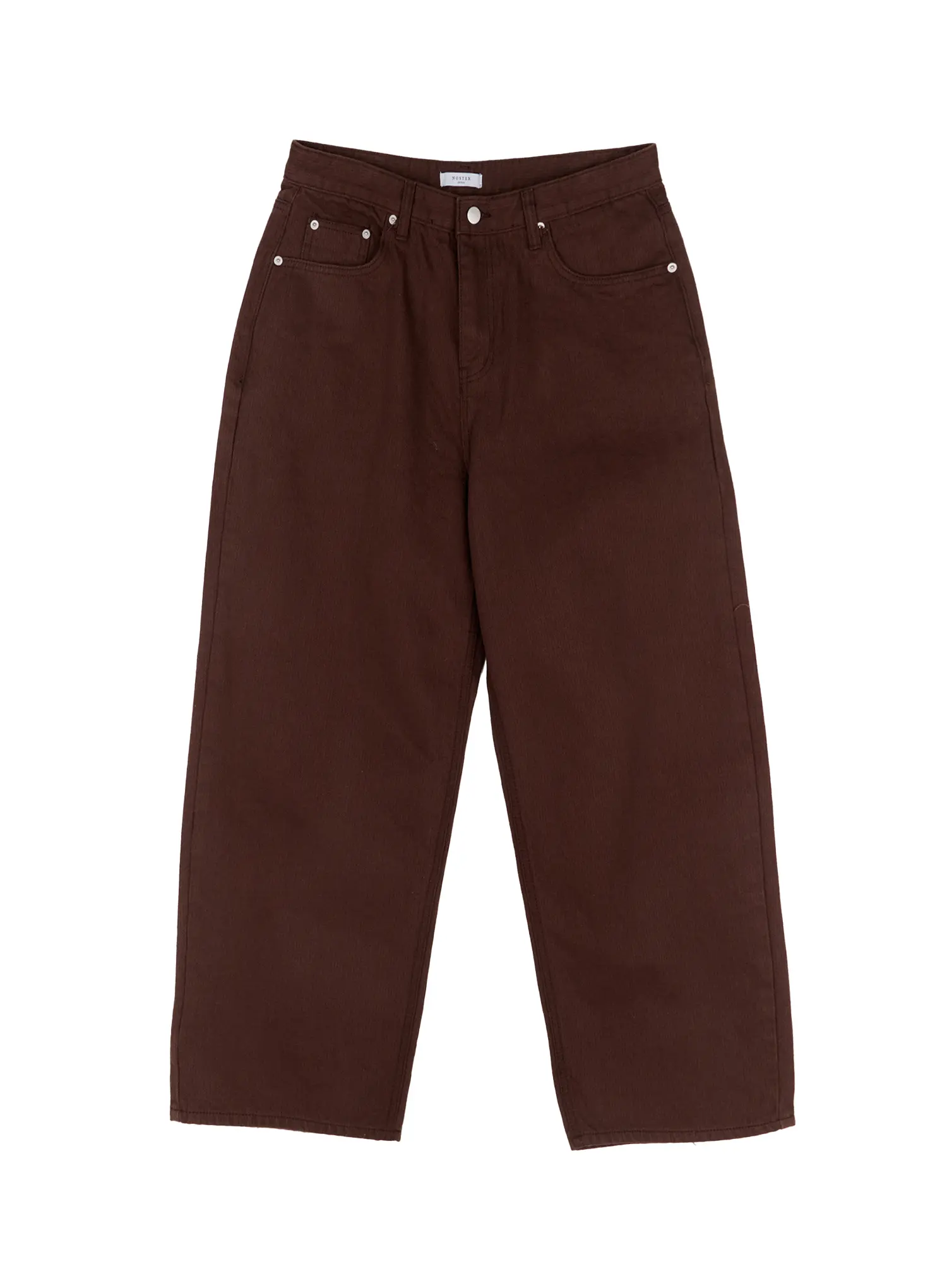 Men's Brown Herringbone Wide Cotton Pants ID511 - Image 11