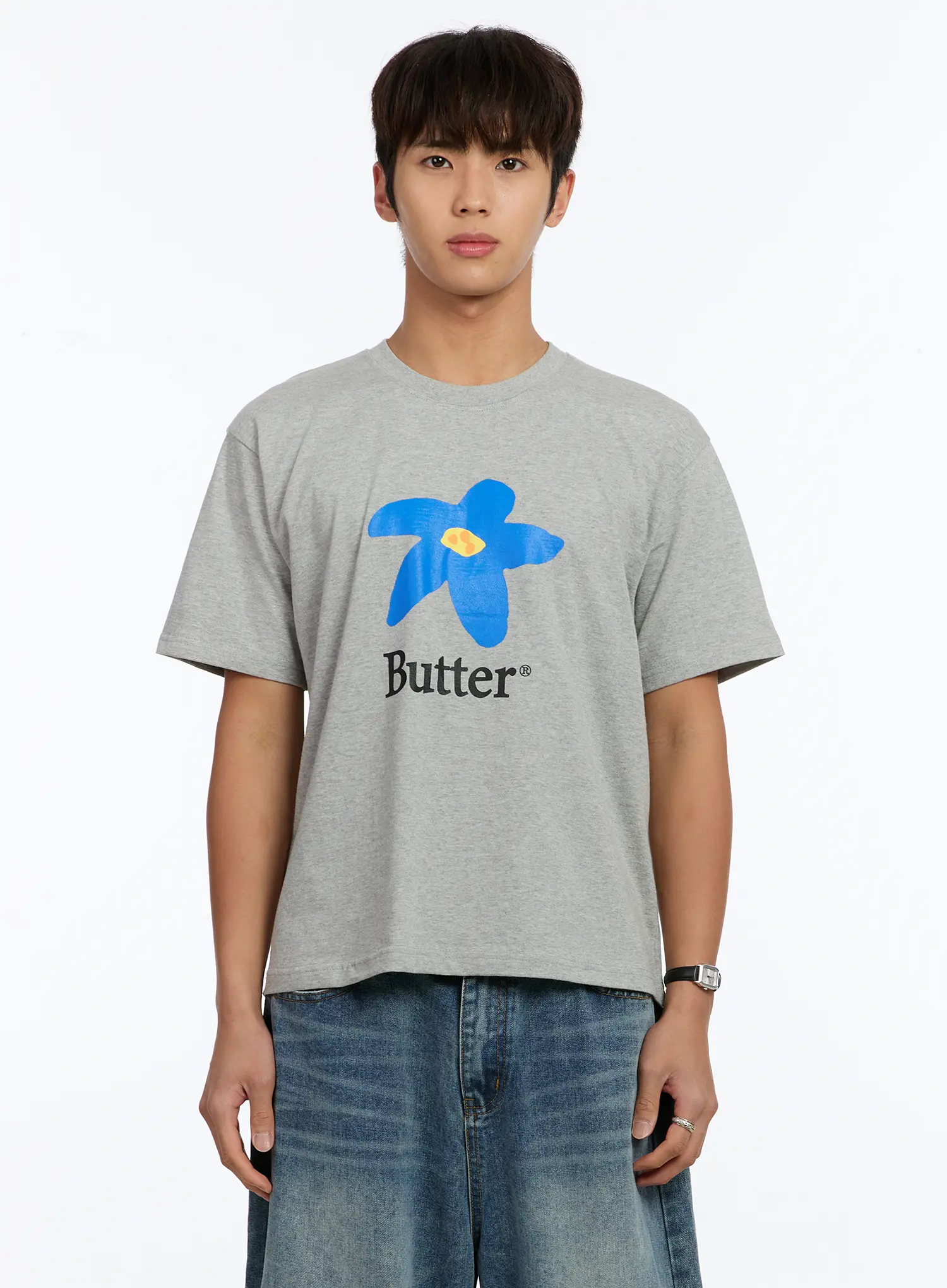 Men's Butter Flower Graphic T-Shirt IM530 - Image 9