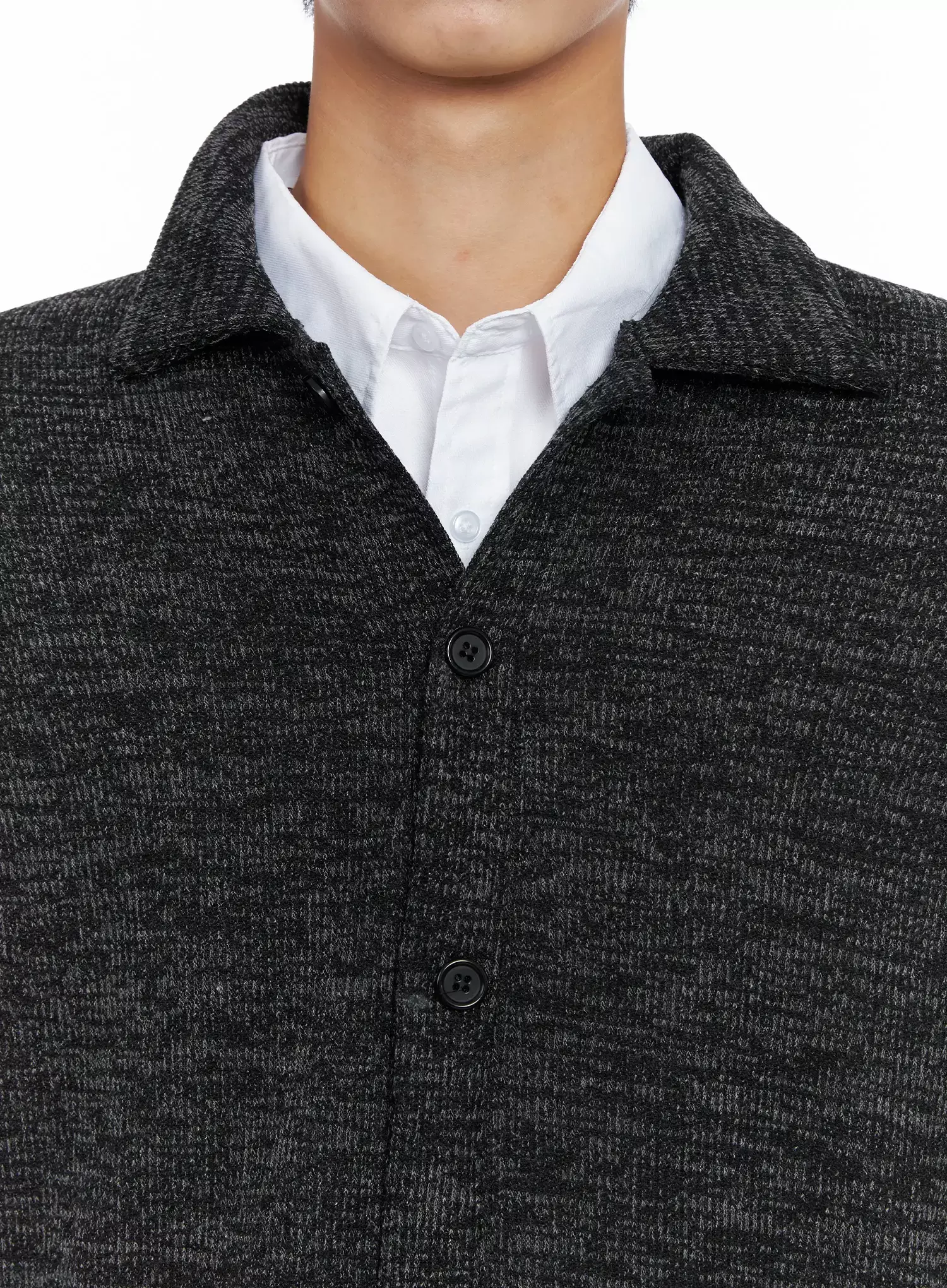 Men's Button-Up Collar Knit Cardigan IO517 - Image 4