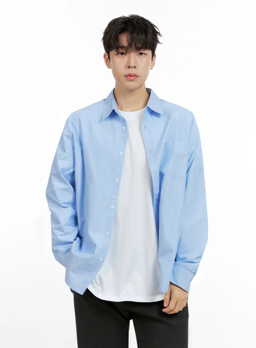 Men's Buttoned Collar Shirt IN422 - Image 3