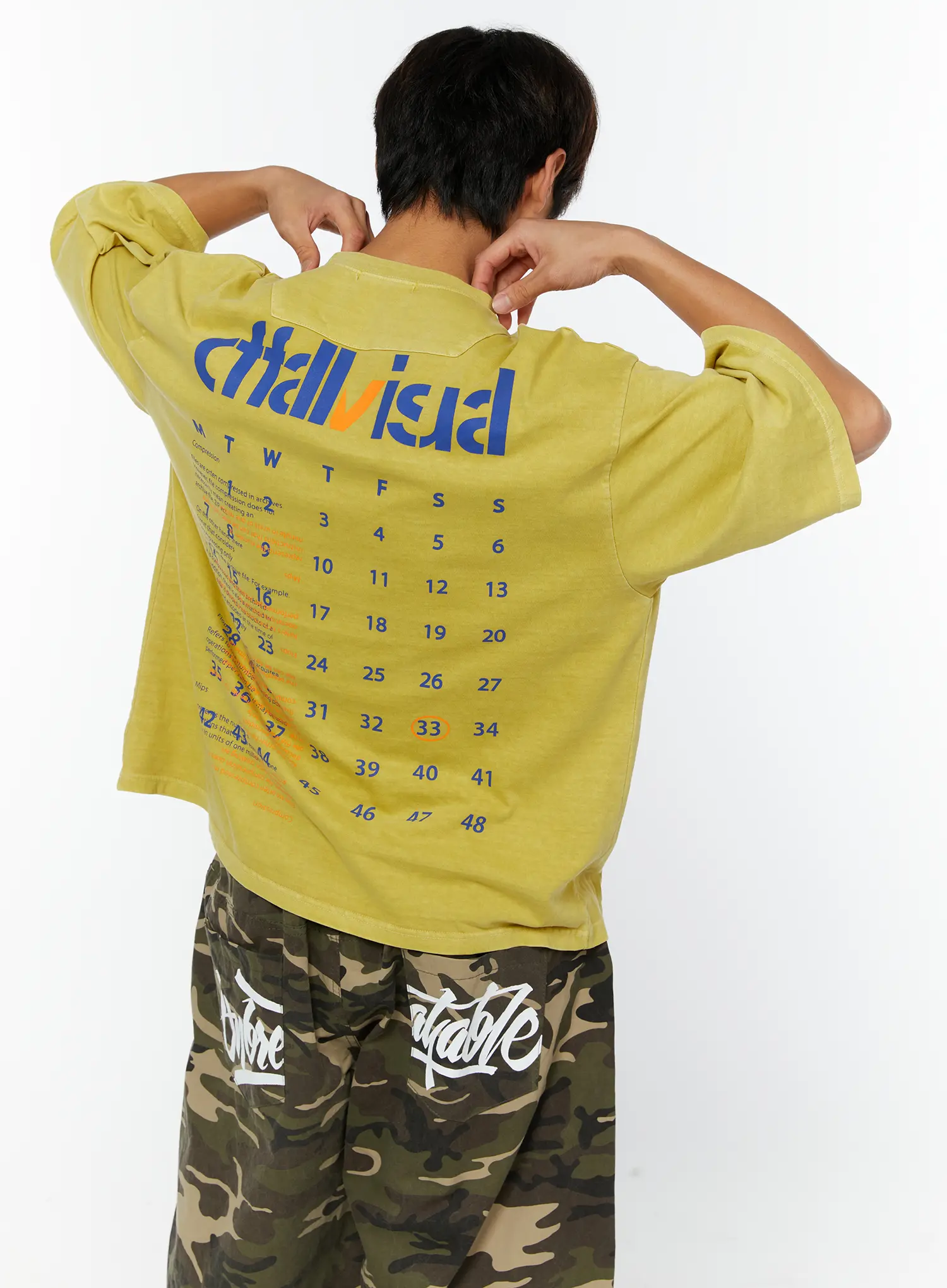 Men's Calendar Graphic Tee IY514 - Image 2