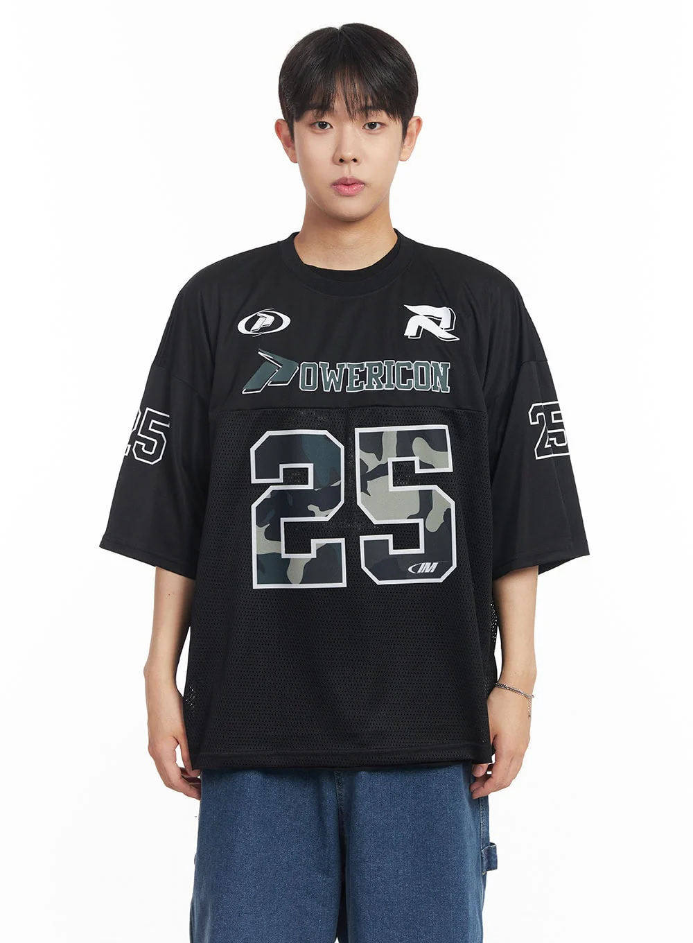 Men's Camo Mesh Jersey T-Shirt IA525 - Image 13