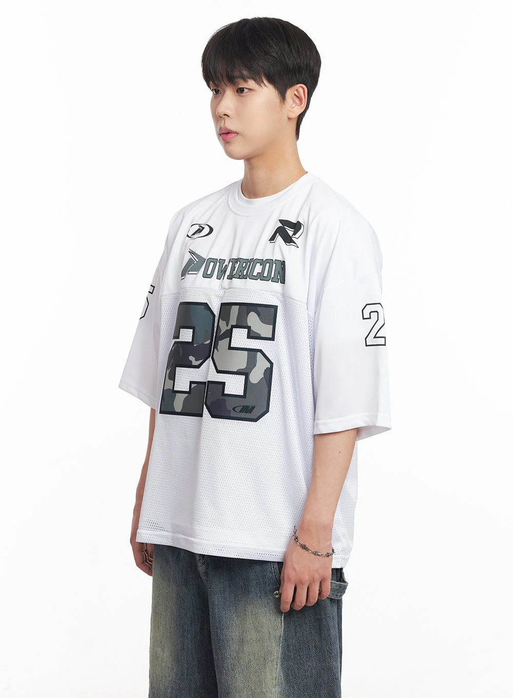 Men's Camo Mesh Jersey T-Shirt IA525 - Image 5