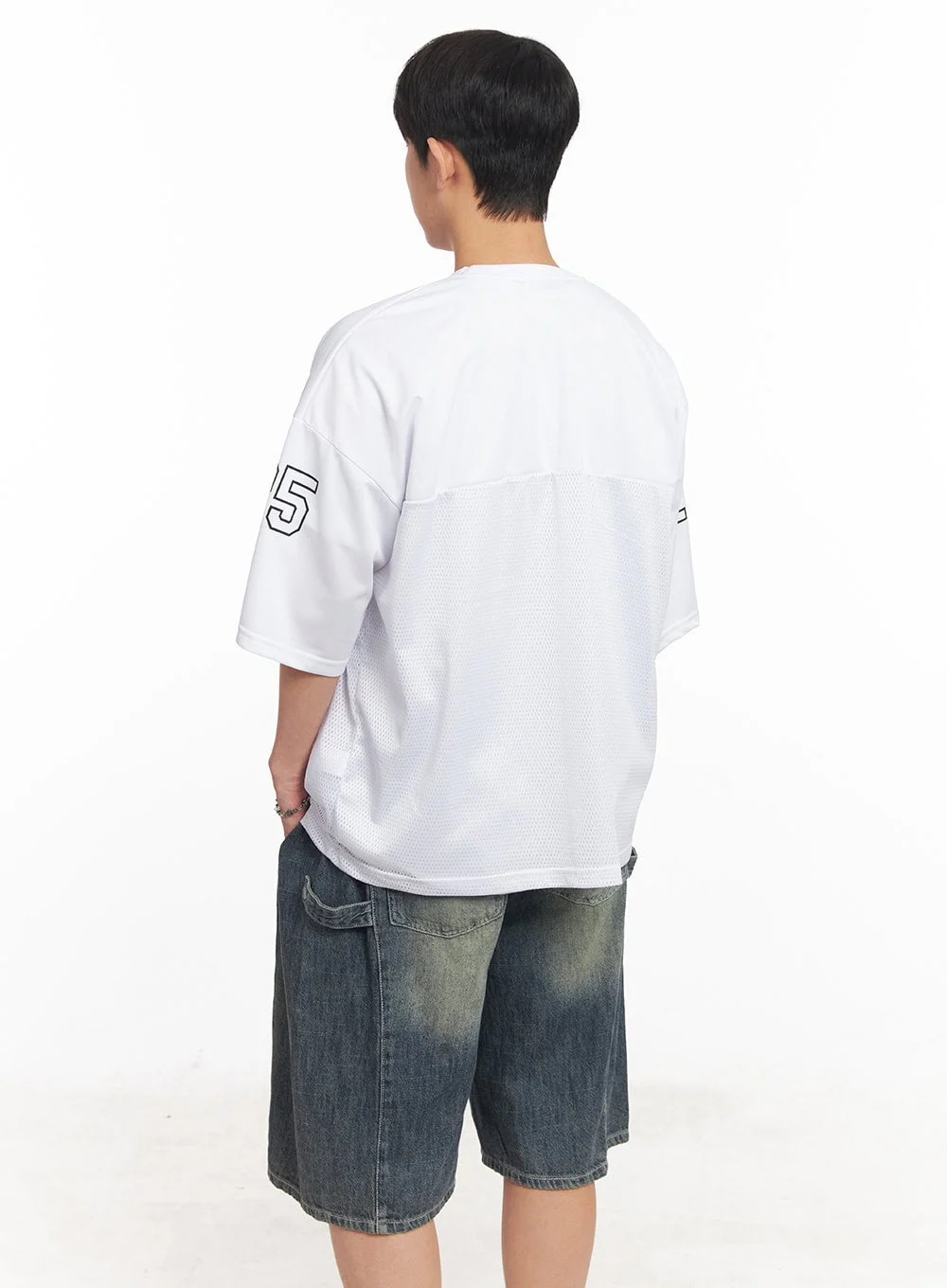 Men's Camo Mesh Jersey T-Shirt IA525 - Image 6
