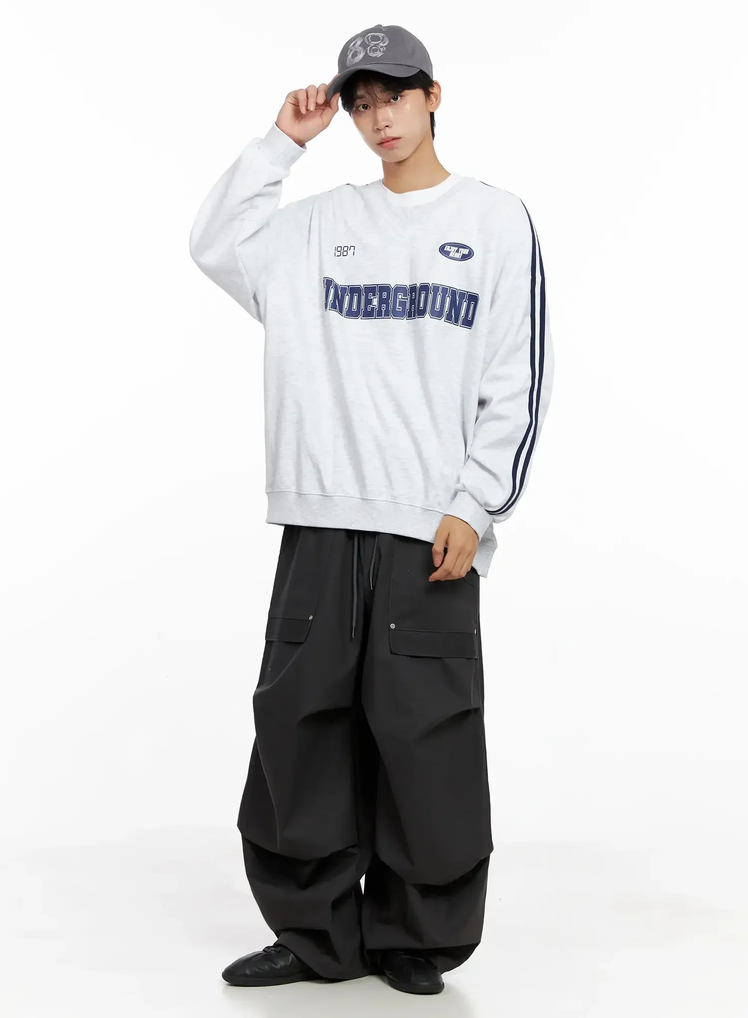 Men's Cargo Balloon Pants IO516 - Image 16