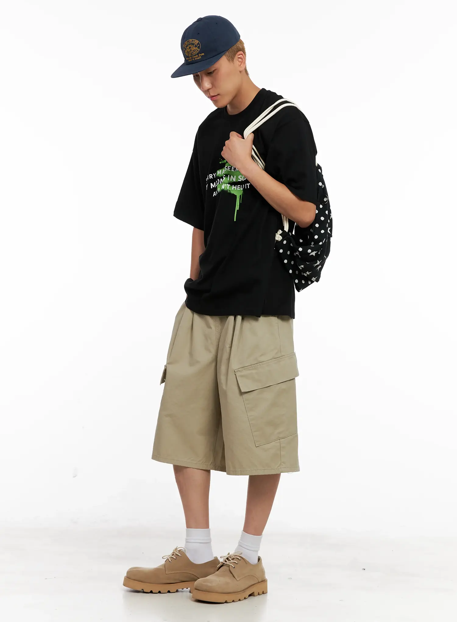 Men's Cargo Bermuda Shorts IL521 - Image 14