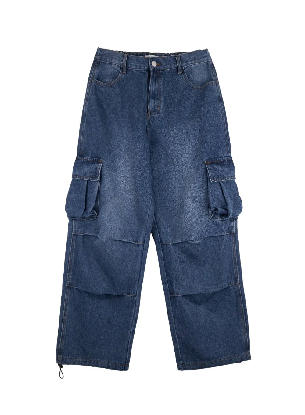 Men's Cargo Pocket Wide Leg Jeans IN401 - Image 10