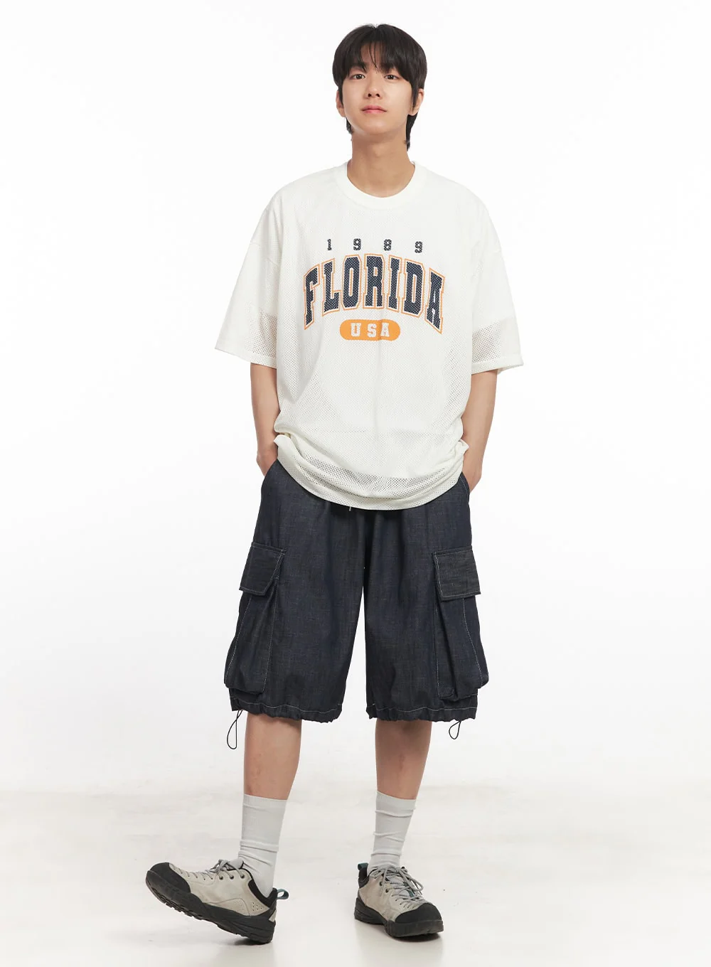 Men's Cargo Stitched Jorts IA511