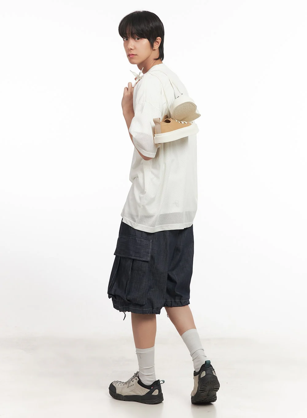 Men's Cargo Stitched Jorts IA511 - Image 12