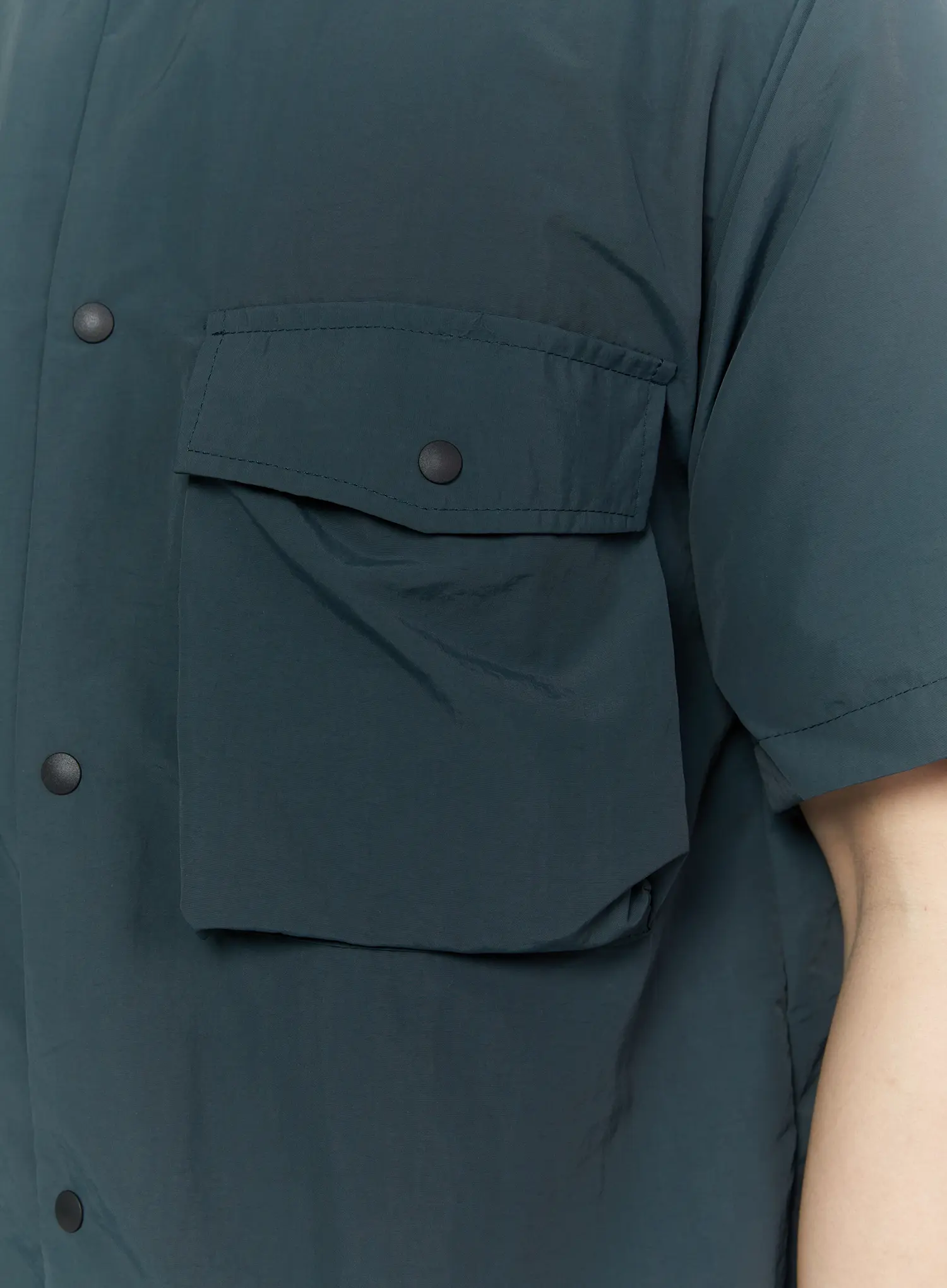 Men's Casual Snap Button Short Sleeve Shirt IA527 - Image 9
