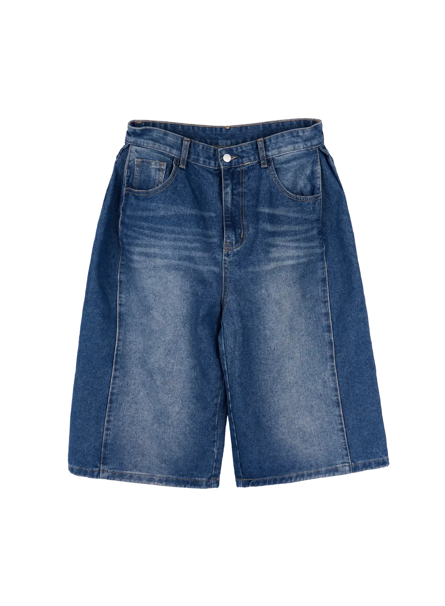 Men's Casual Wide-Leg Bermuda Jeans IA527 - Image 2
