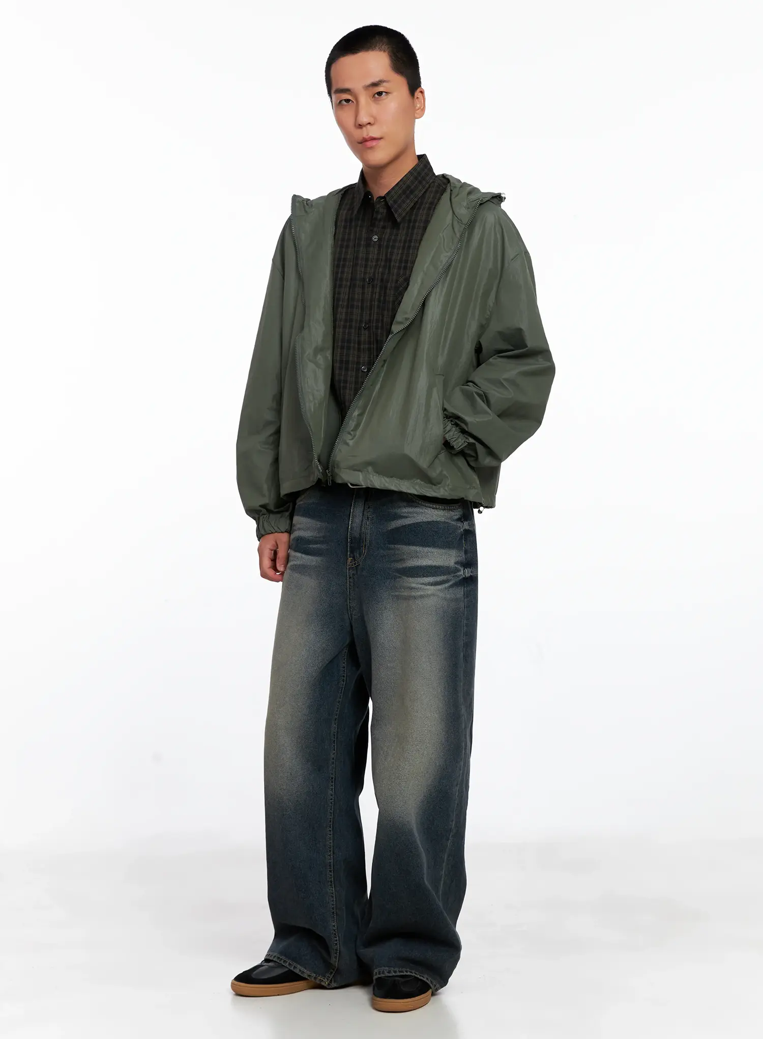 Men's Checkered Button Up Shirt IS510 - Image 10