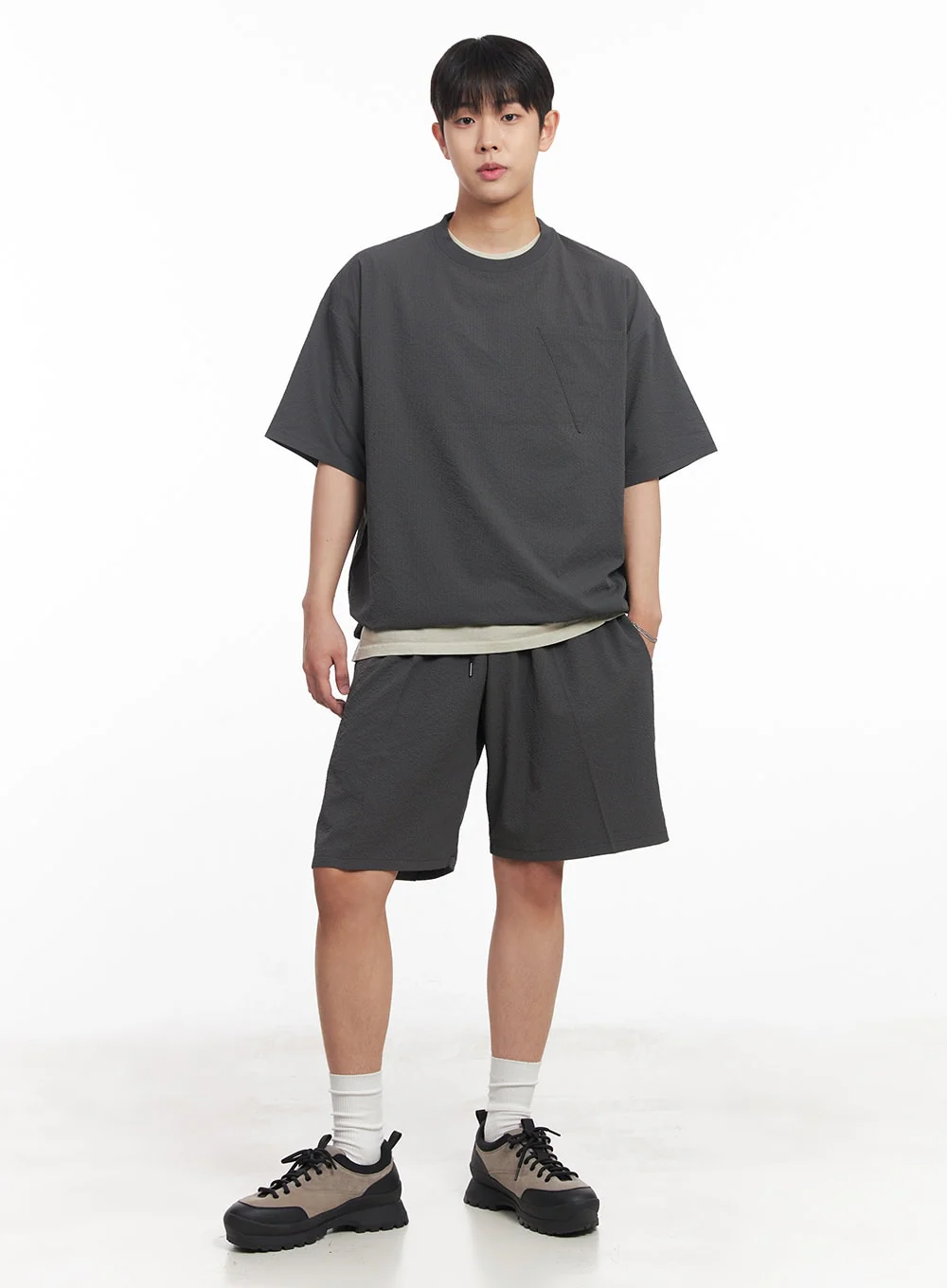 Men's Chic Wide-Fit Sweatshorts IA525 - Image 10