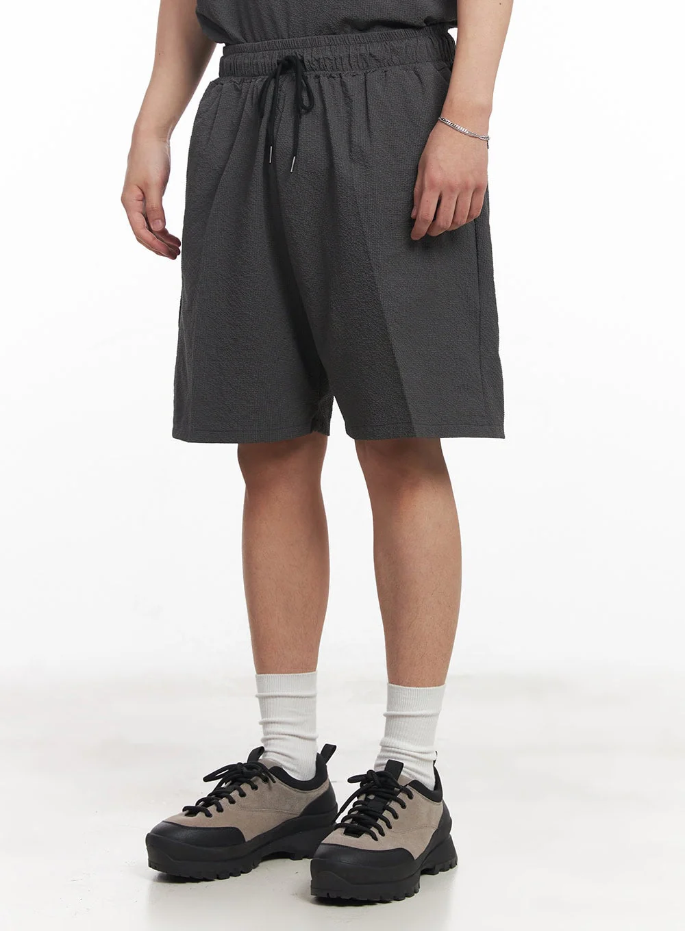 Men's Chic Wide-Fit Sweatshorts IA525 - Image 3