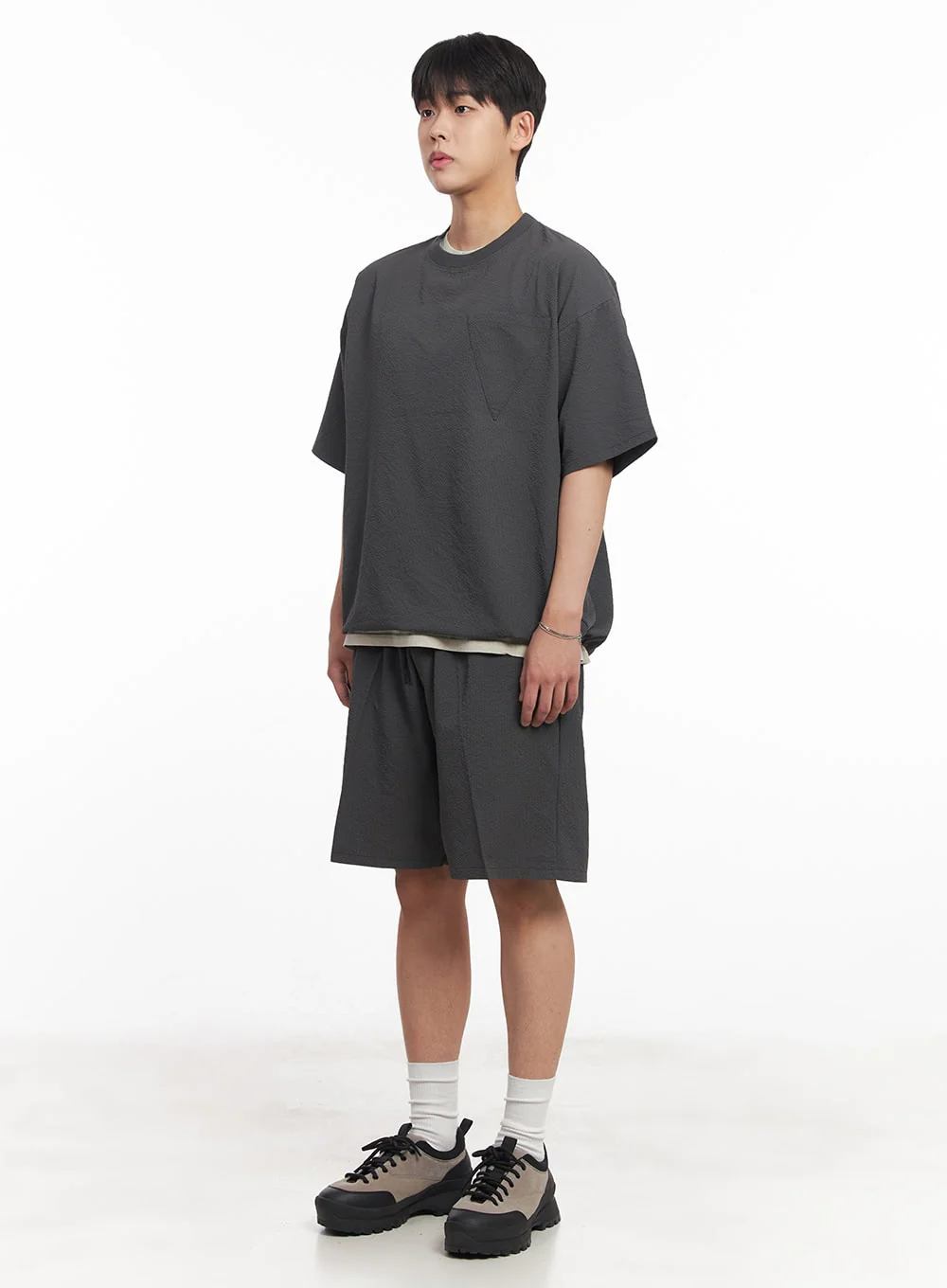 Men's Chic Wide-Fit Sweatshorts IA525 - Image 7