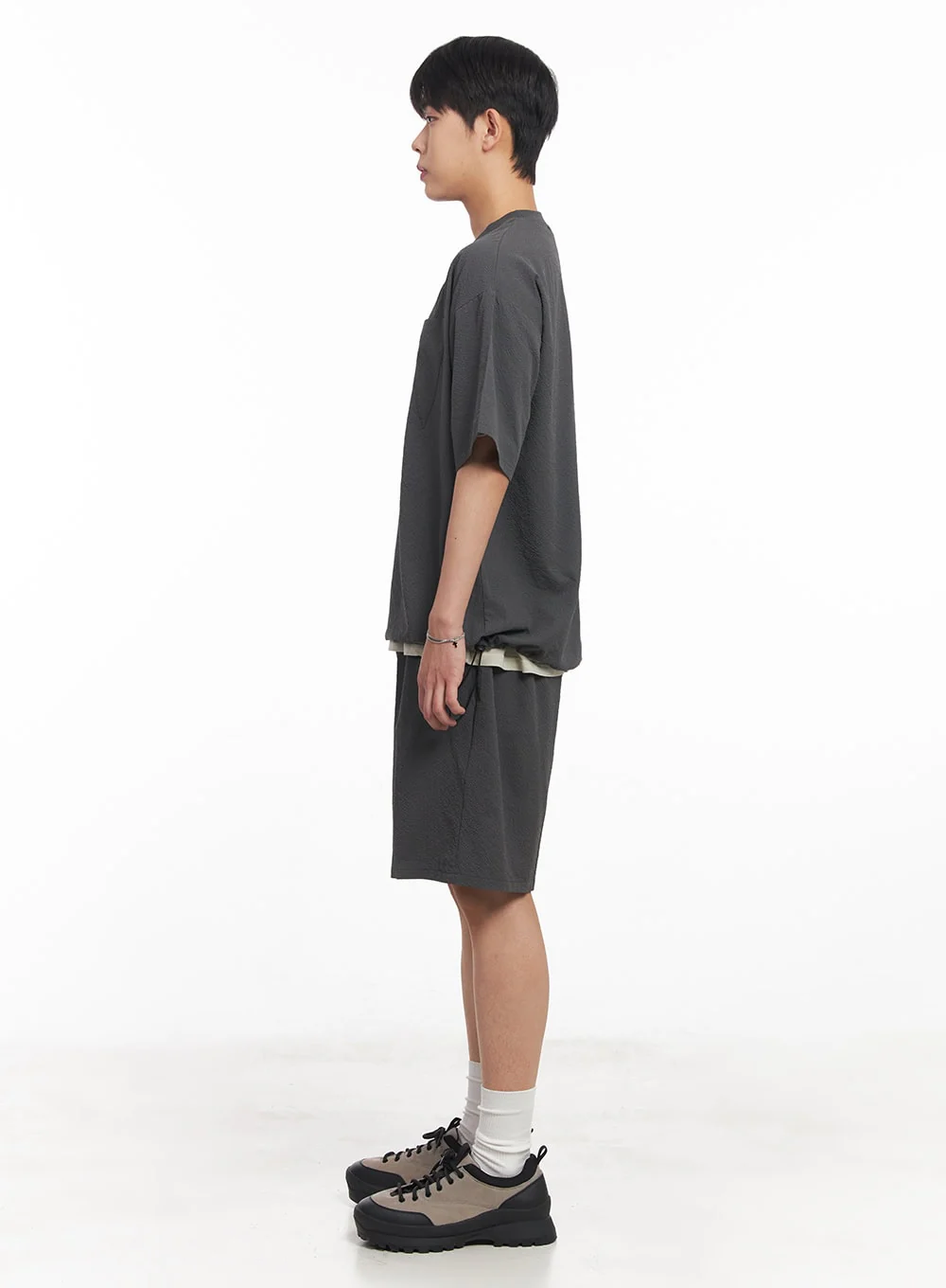 Men's Chic Wide-Fit Sweatshorts IA525 - Image 8