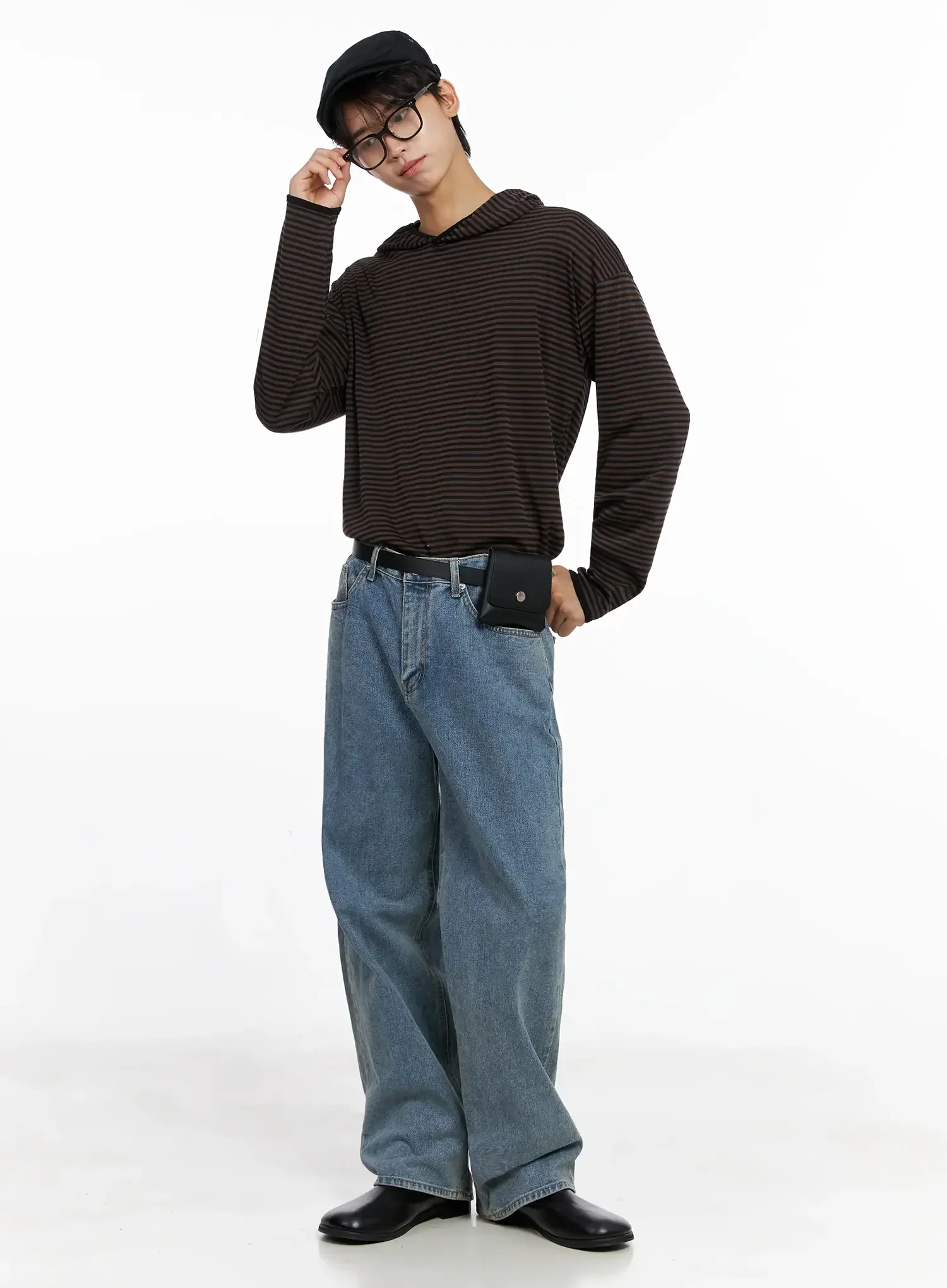Men's Classic Blue Denim Jeans IO516 - Image 15