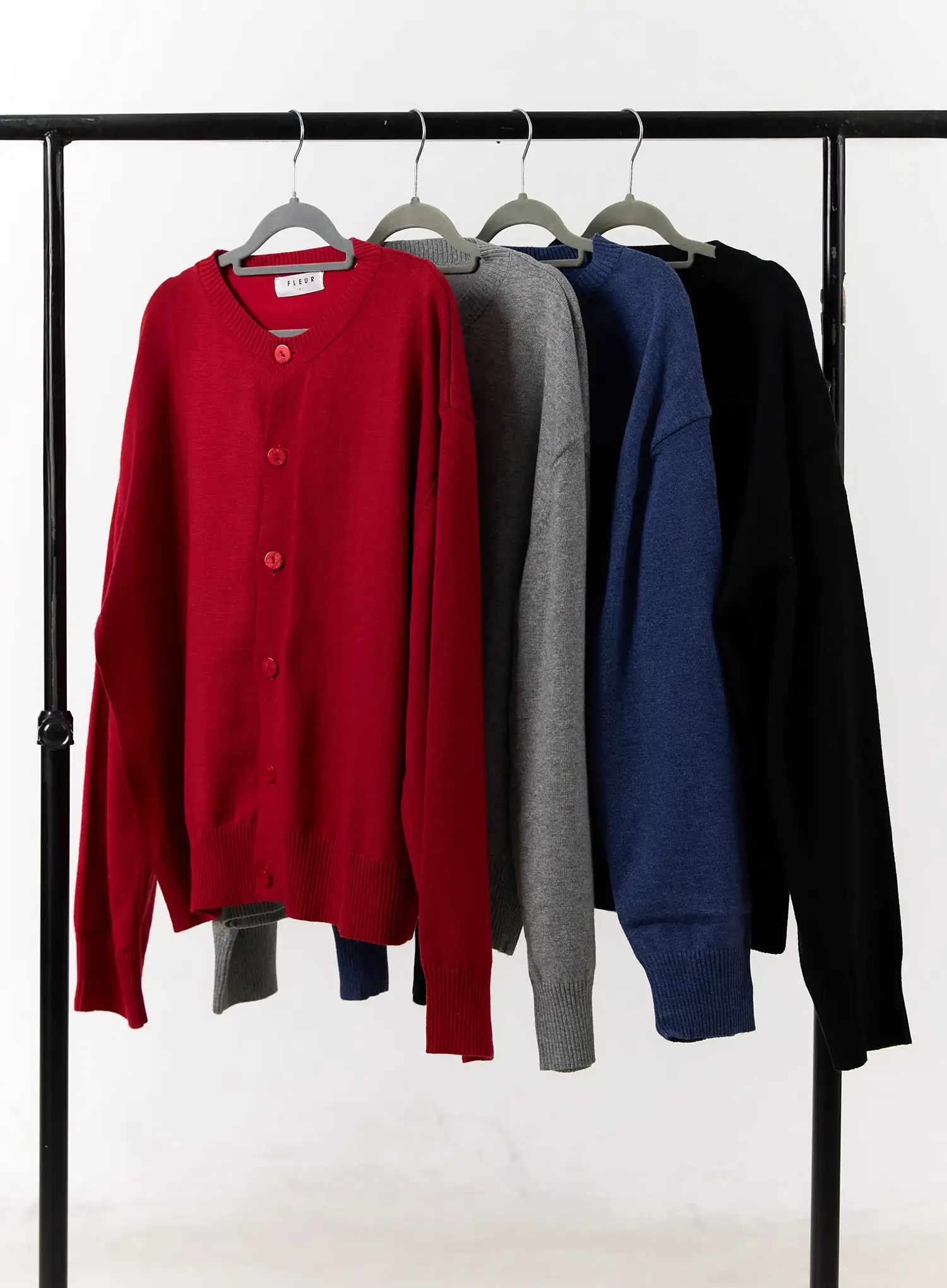 Men's Classic Button-Up Wool Cardigan IF516