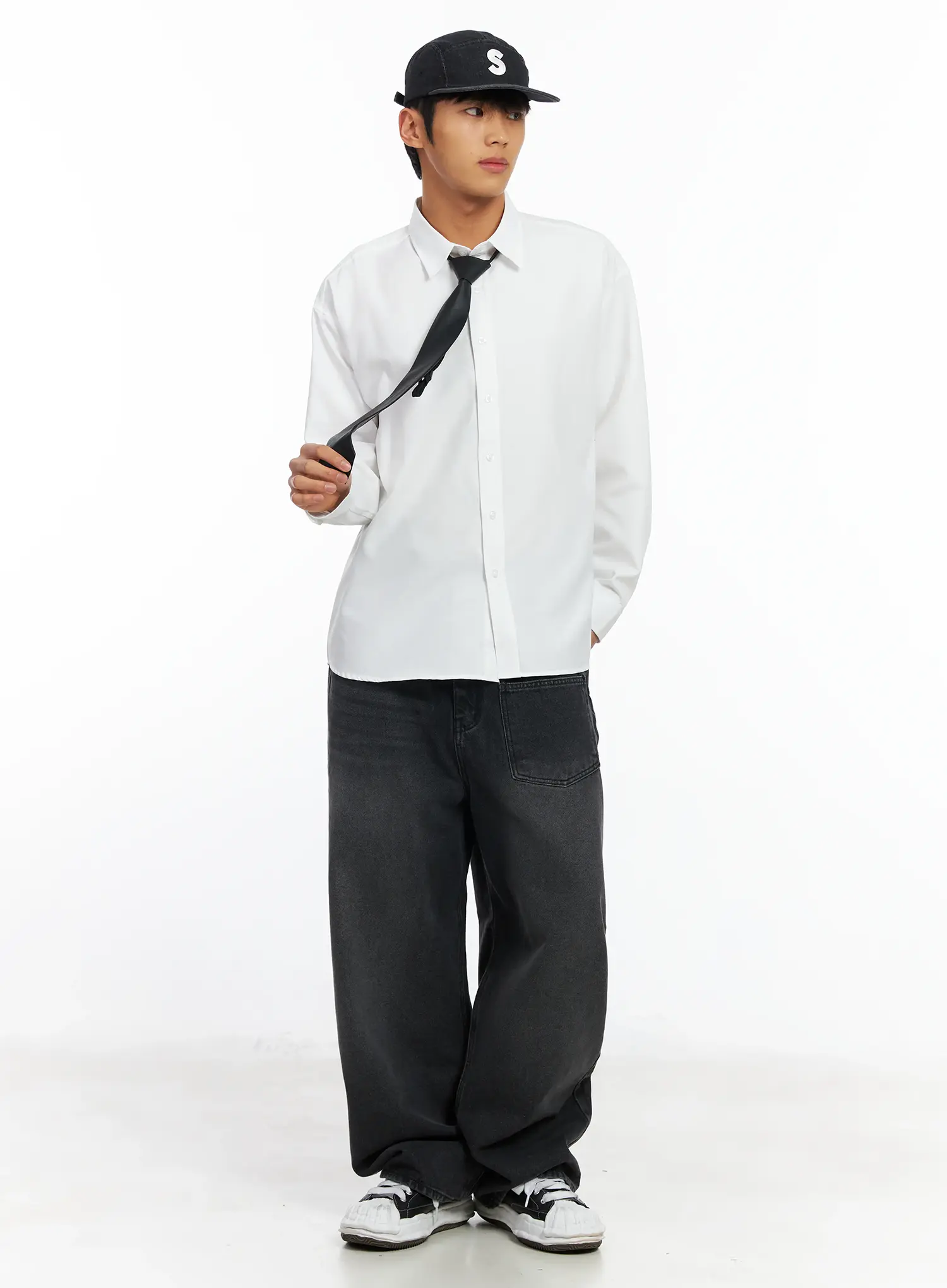 Men's Classic Leather Tie IF506 - Image 2