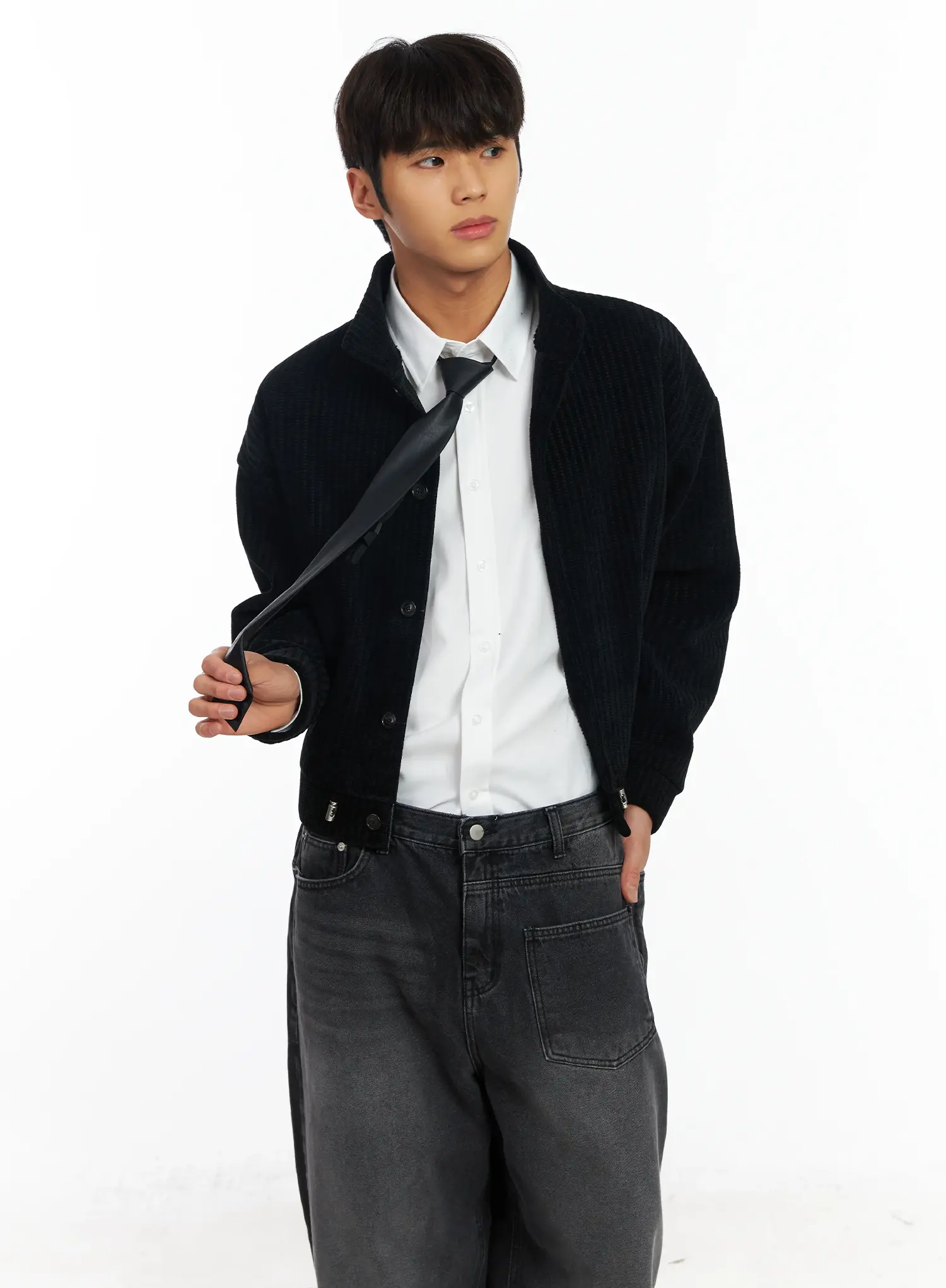 Men's Classic Leather Tie IF506 - Image 4