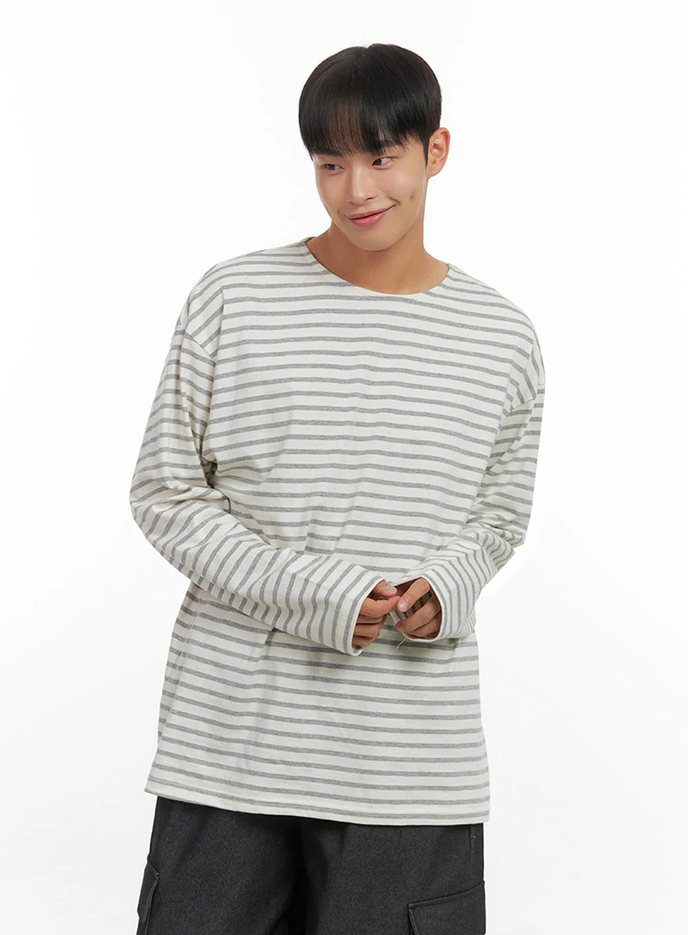 Men's Classic Stripe T-Shirt IO420 - Image 3