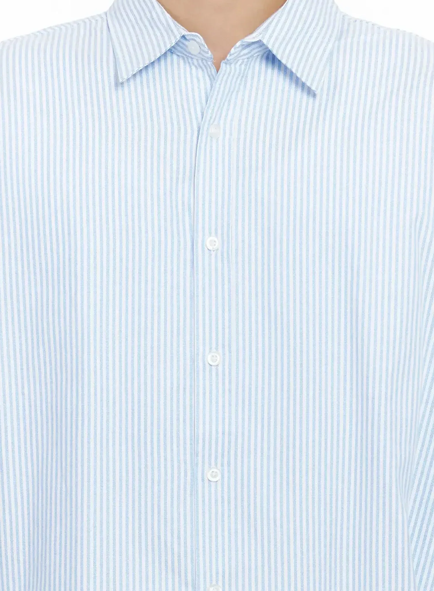 Men's Classic Striped Oxford Shirt IO516 - Image 4