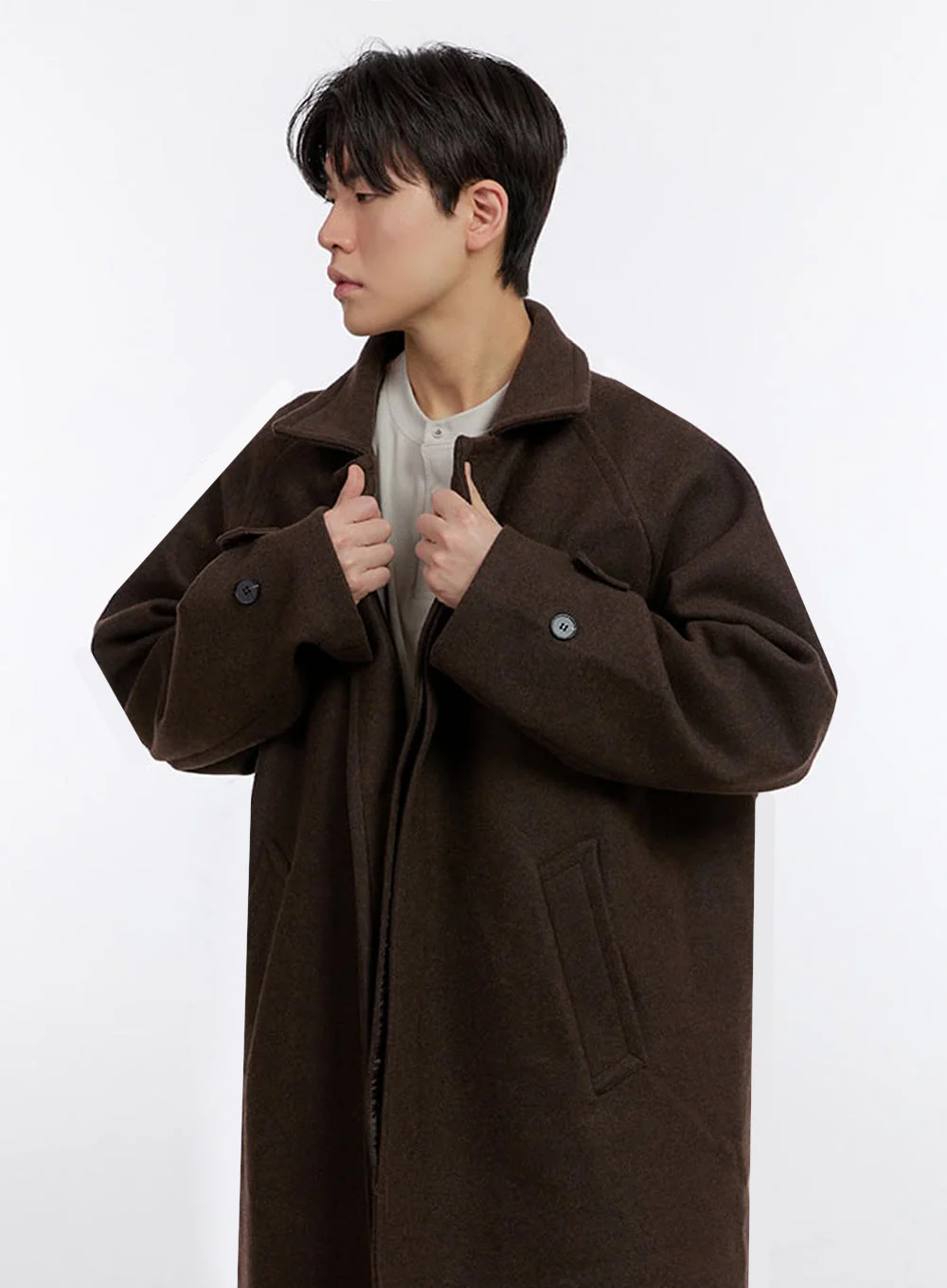 Men's Classic Trench Coat IF528 - Image 2