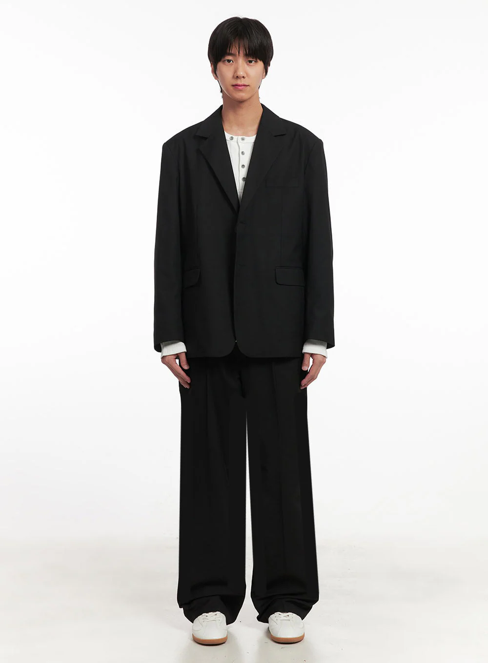 Men's Classic Wide-Leg Slacks IA511 - Image 7