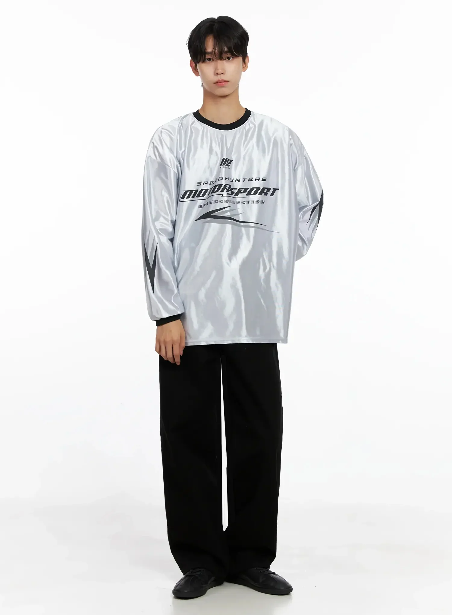 Men's Classic Wide Pants IO516 - Image 4