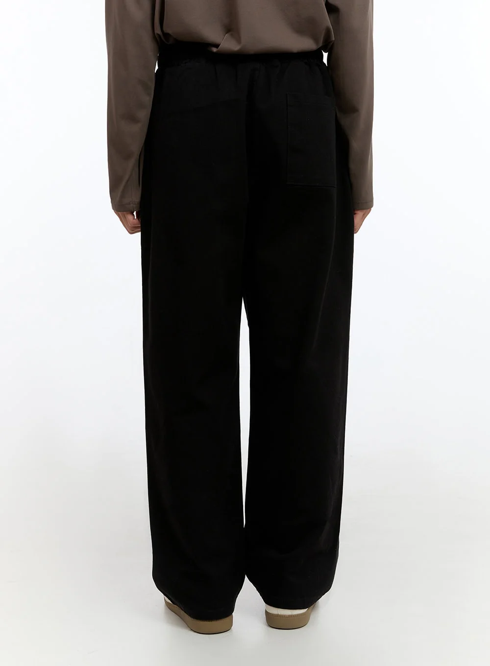 Men's Classis Cotton Solid Wide Pants IS412 - Image 5