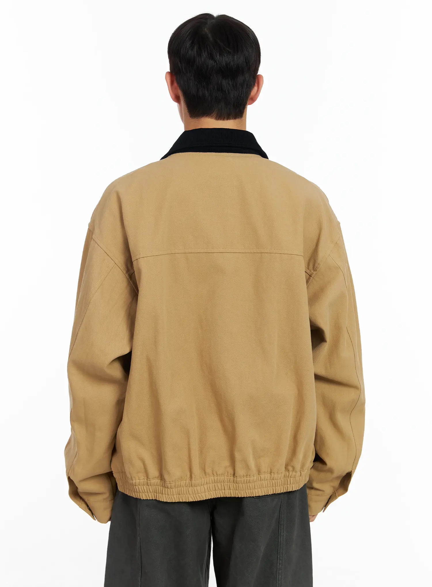 Men's Collar Contrast Jacket IM516 - Image 6