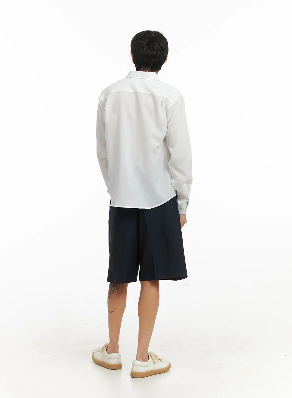 Men's Collared Long Sleeve Shirt IY416 - Image 7