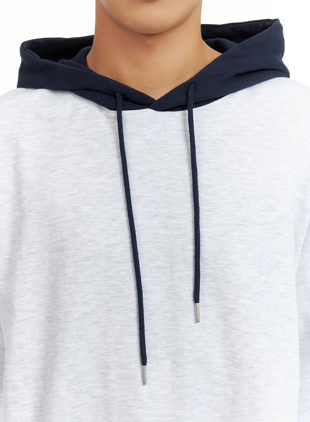 Men's Contrasting Hoodie (White) IU414 - Image 2