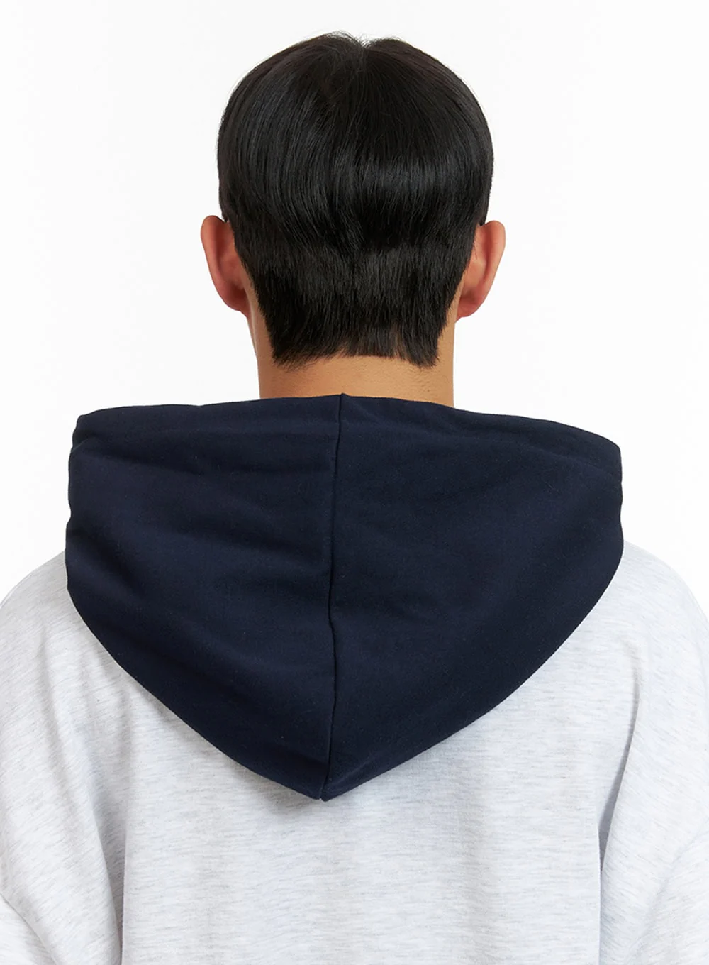 Men's Contrasting Hoodie (White) IU414 - Image 6